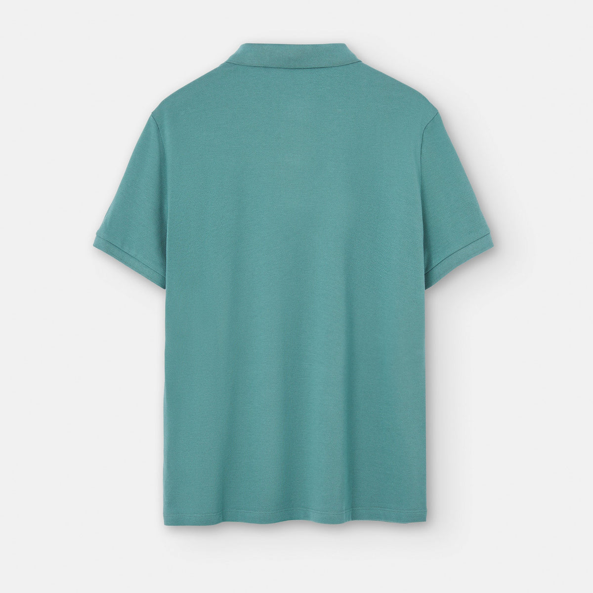 Topaz Blue Cotton Pique Two Button Polo Shirt