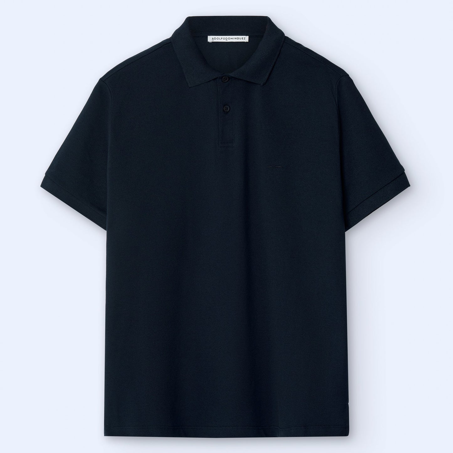Navy Blue Cotton Polo Shirt