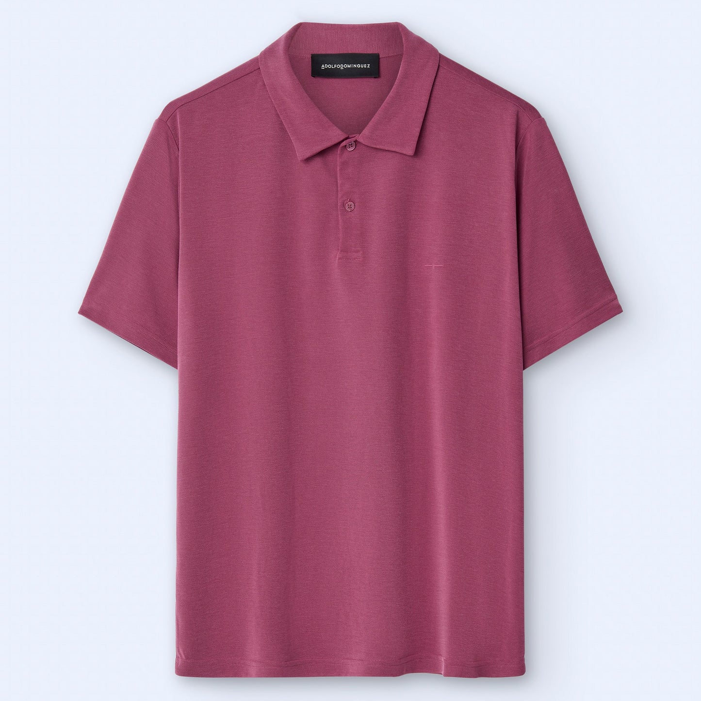 Pink Modal Polo Shirt For Men