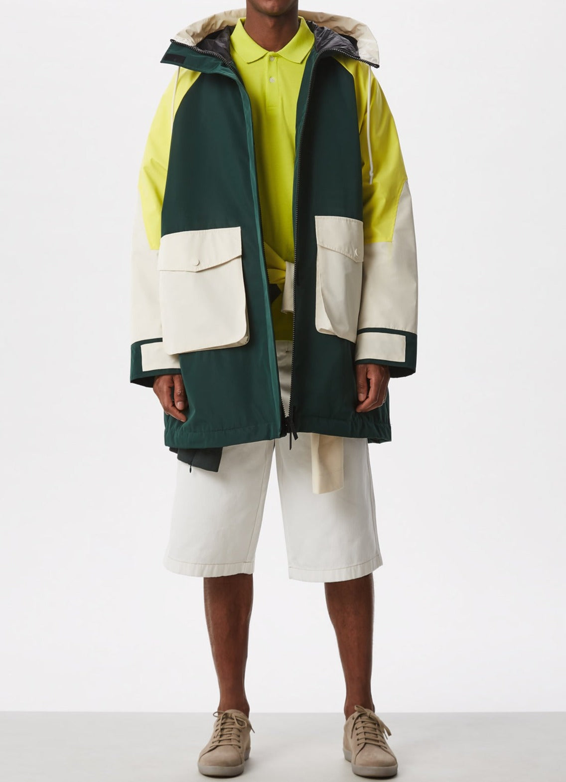 Yellow Cotton Pique Washed Polo Shirt