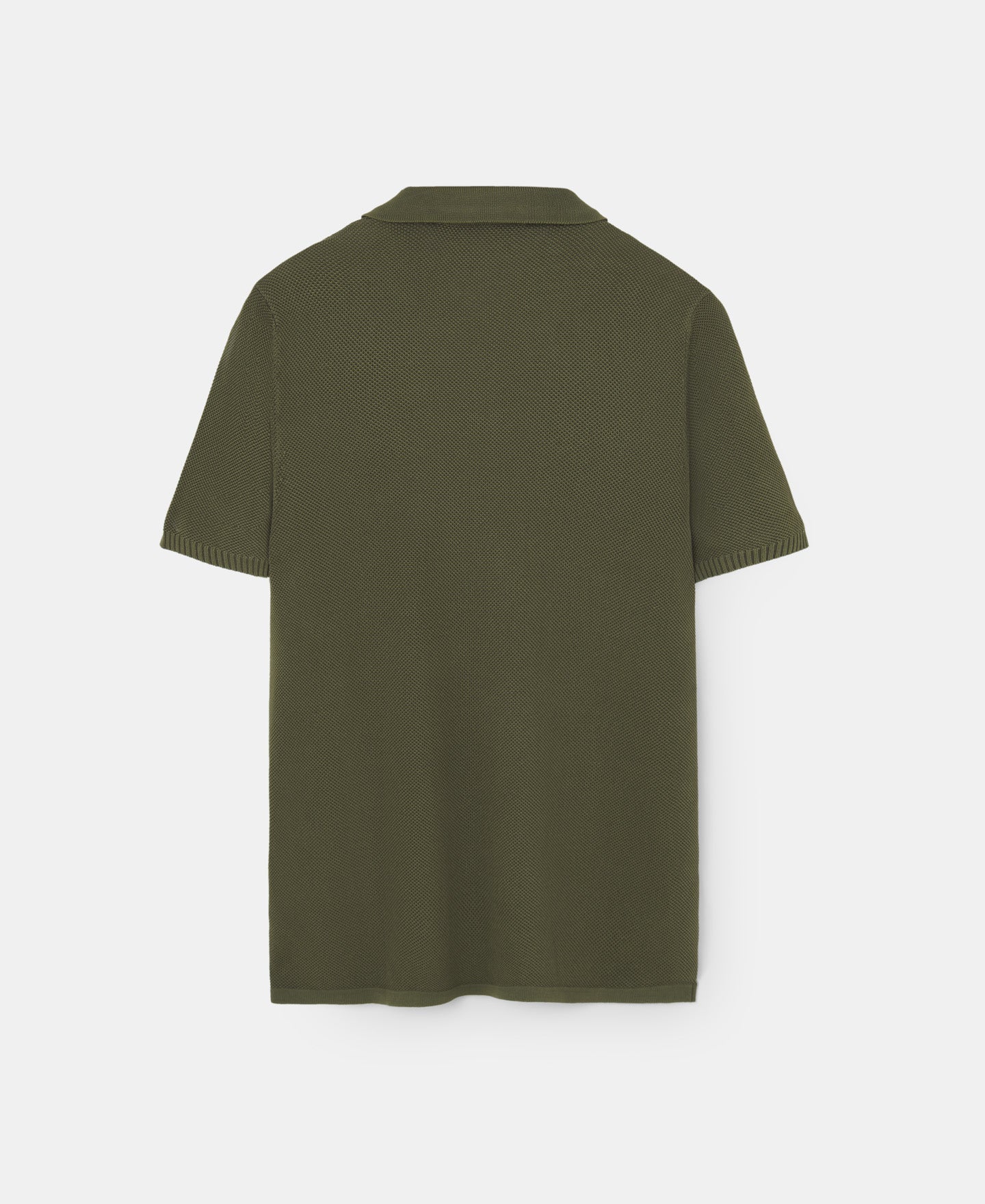 Khaki Cotton And Viscose Polo Shirt