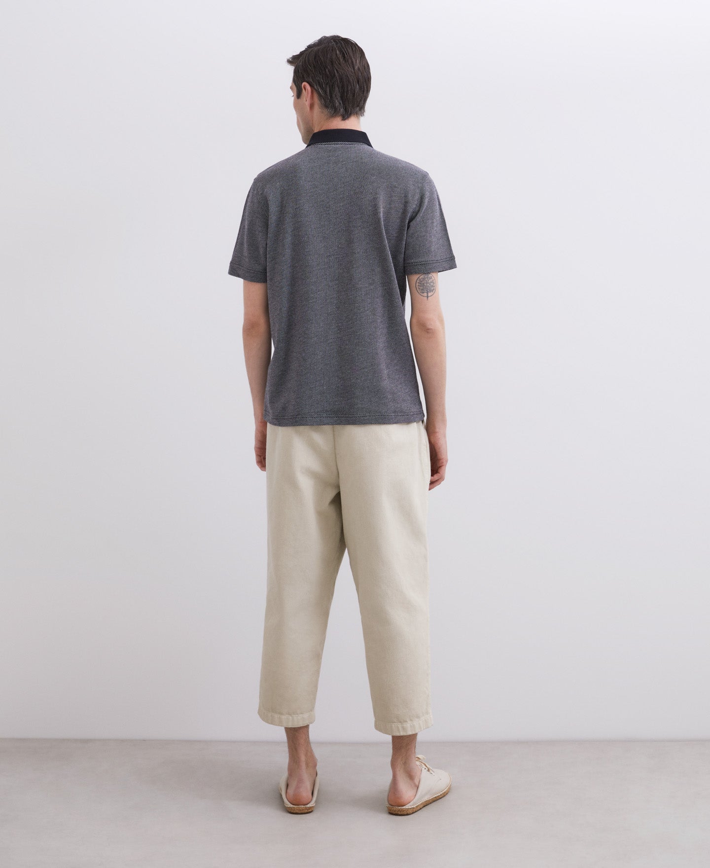 Navy Blue Blue Polo Shirt In Cotton Jersey