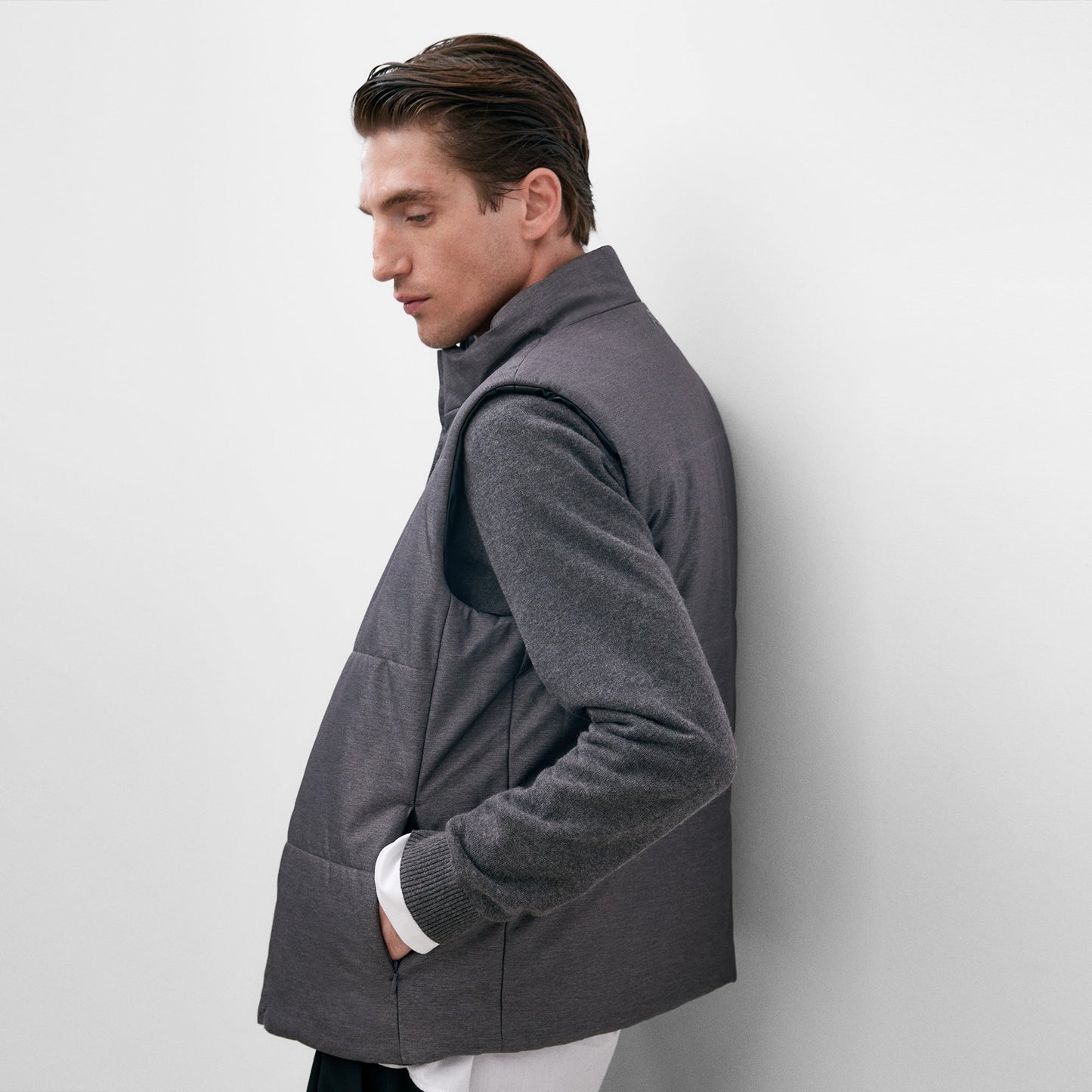 Reversible Padded Waistcoat For Menmen