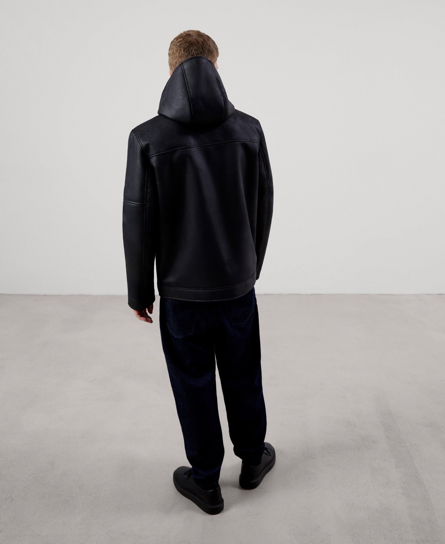 Black Responsible leather Jacket