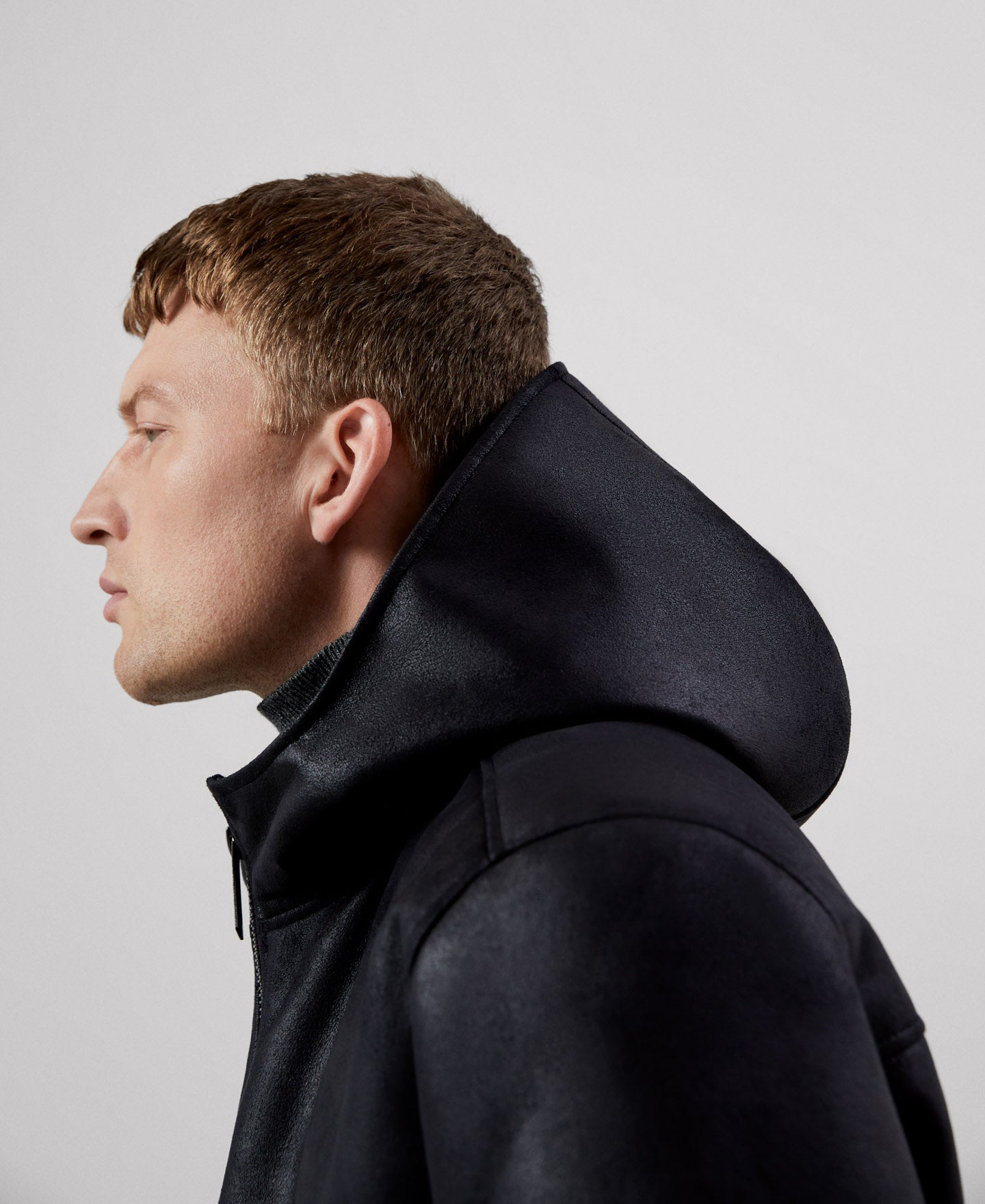 Black Responsible leather Jacket
