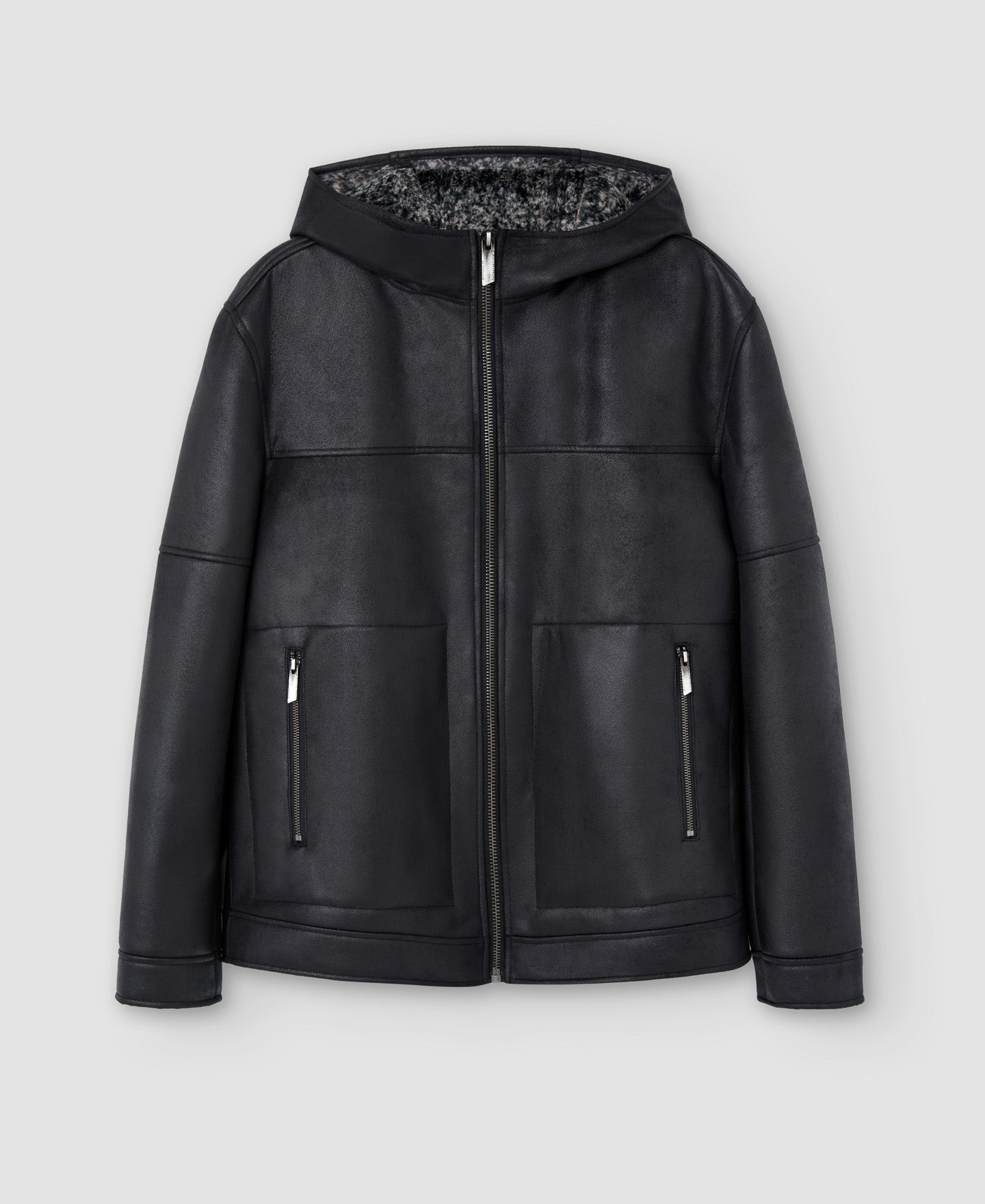 Black Responsible leather Jacket