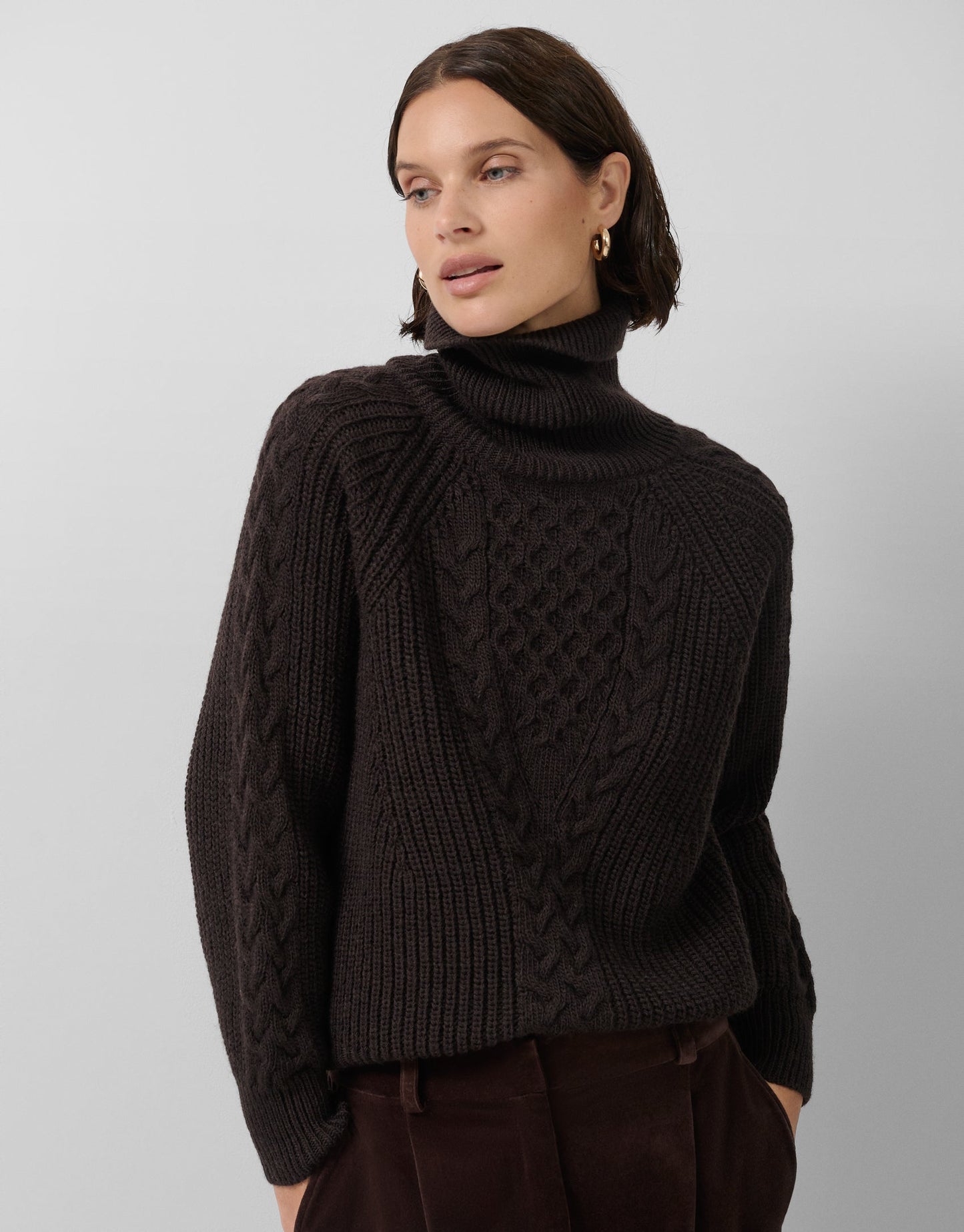 Brown Chunky Knit Sweater