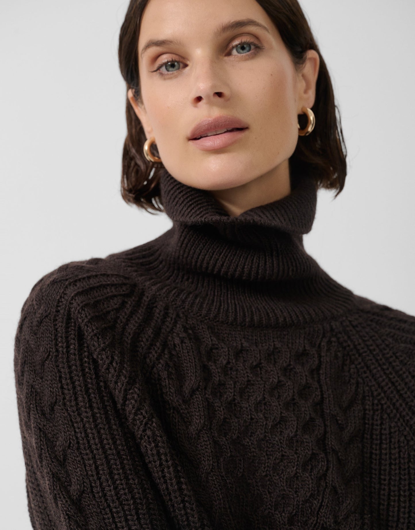 Brown Chunky Knit Sweater