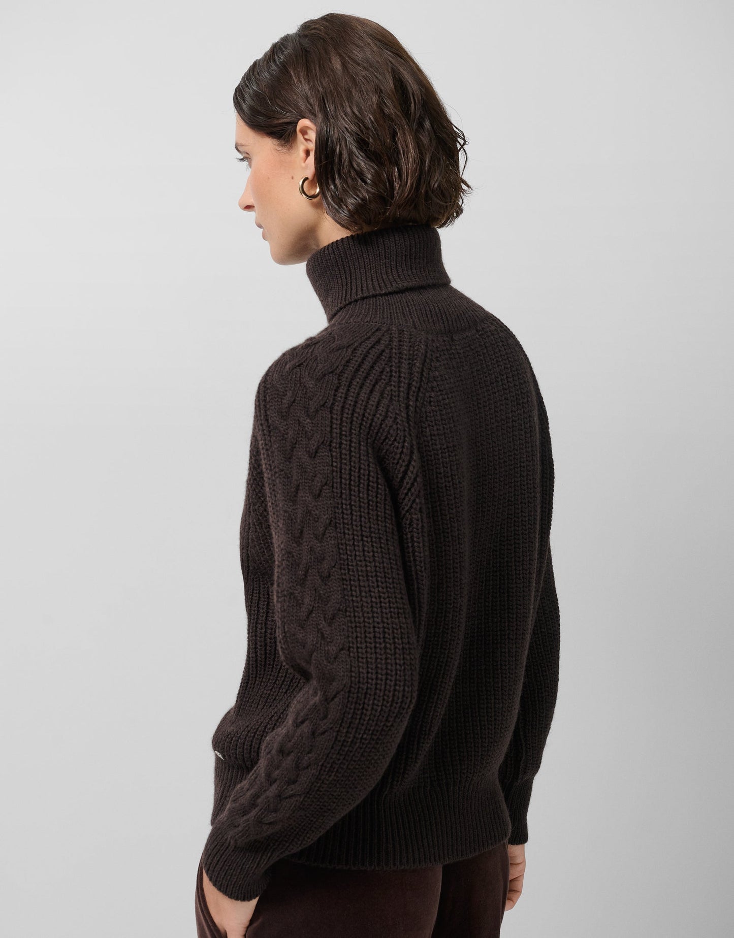 Brown Chunky Knit Sweater