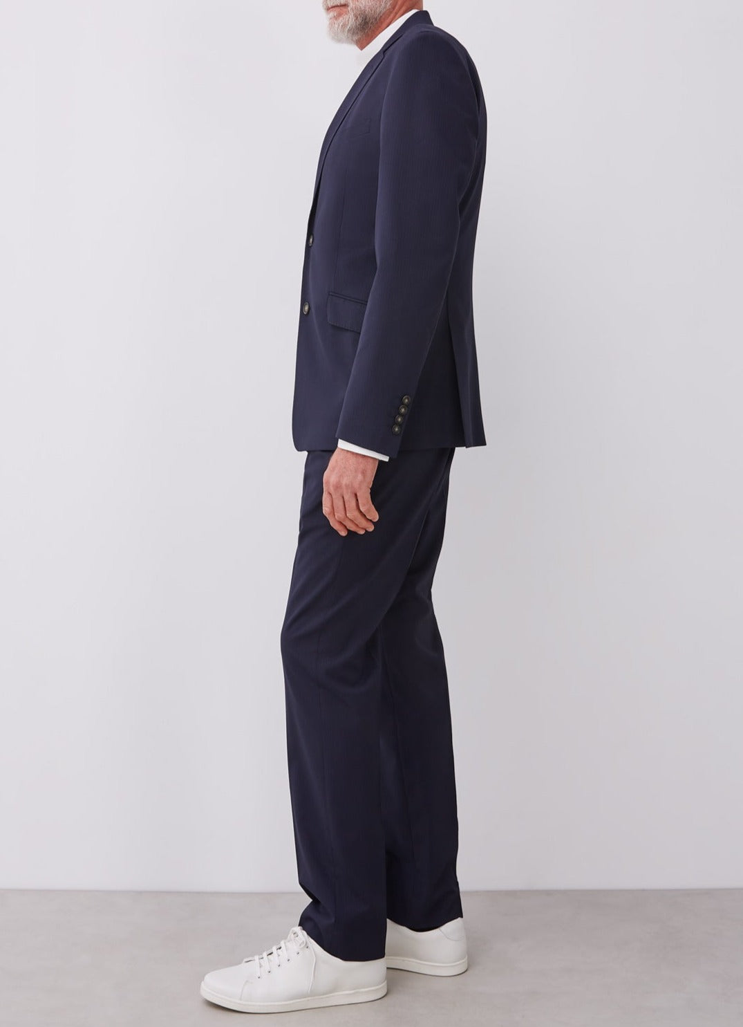 Navy Blue Classic Two-Piece Suit