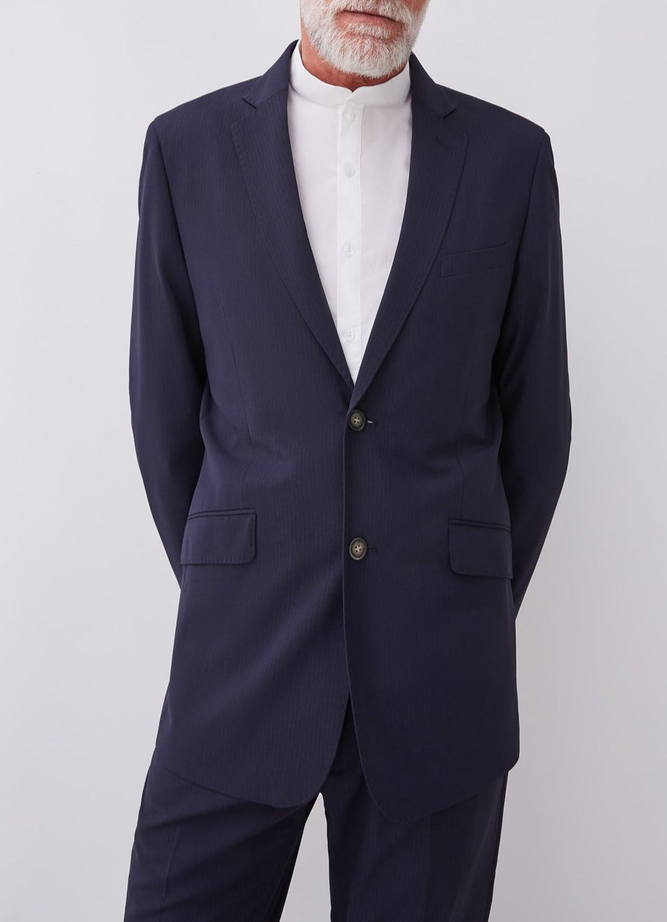 Navy Blue Classic Two-Piece Suit
