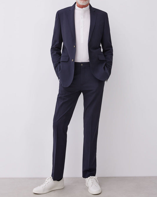 Navy Blue Classic Two-Piece Suit