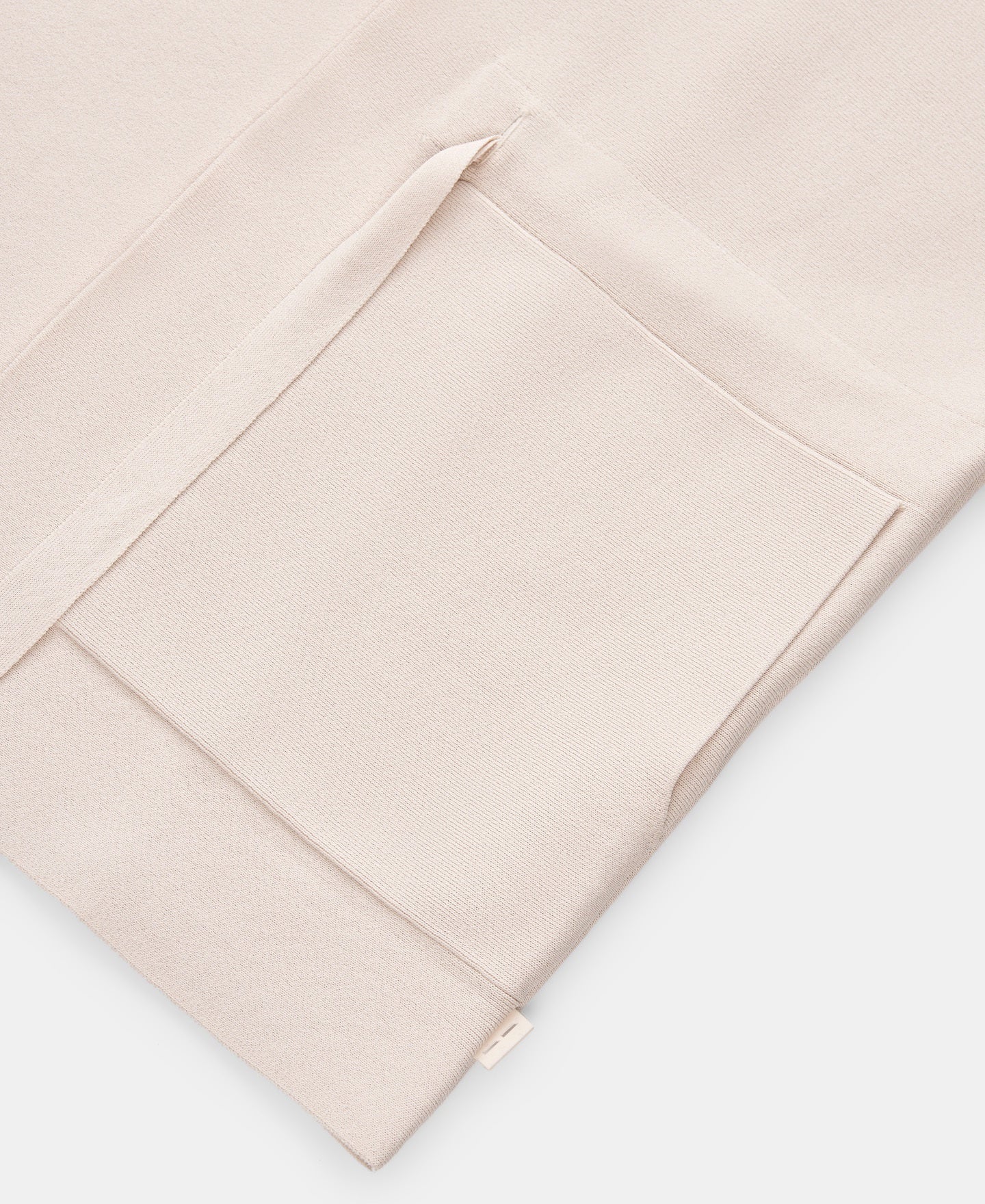 Light Cream Fluid Cardigan In Cerrojillo Knit