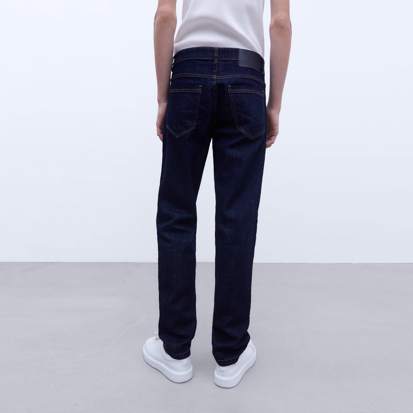 Blue Washed Denim Trousers