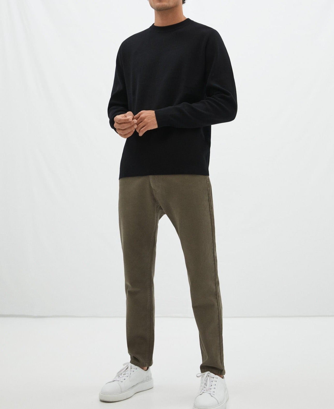 Green Five-Pocket Jeans