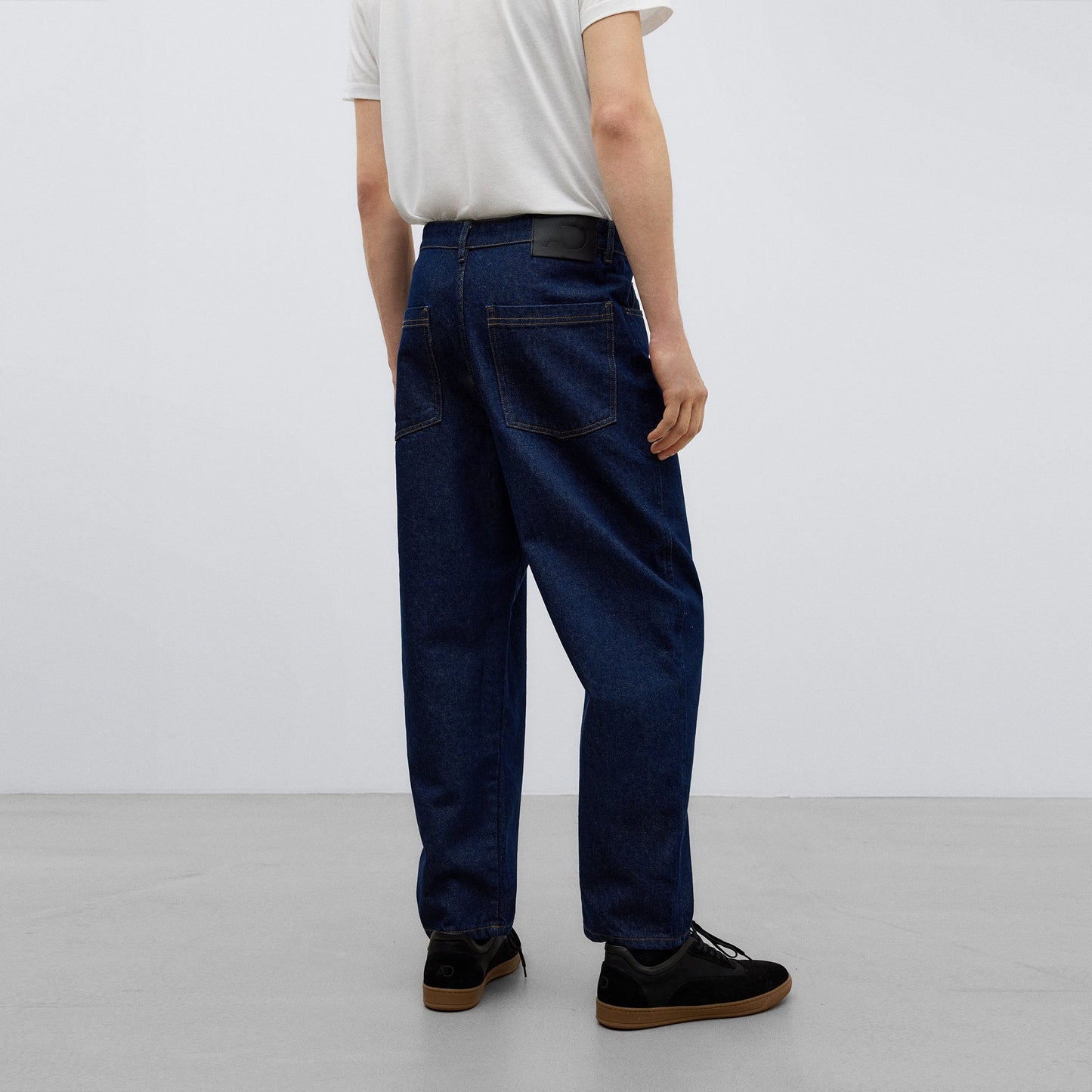 Denim Blue Blue Carrot Fit Denim Trousers