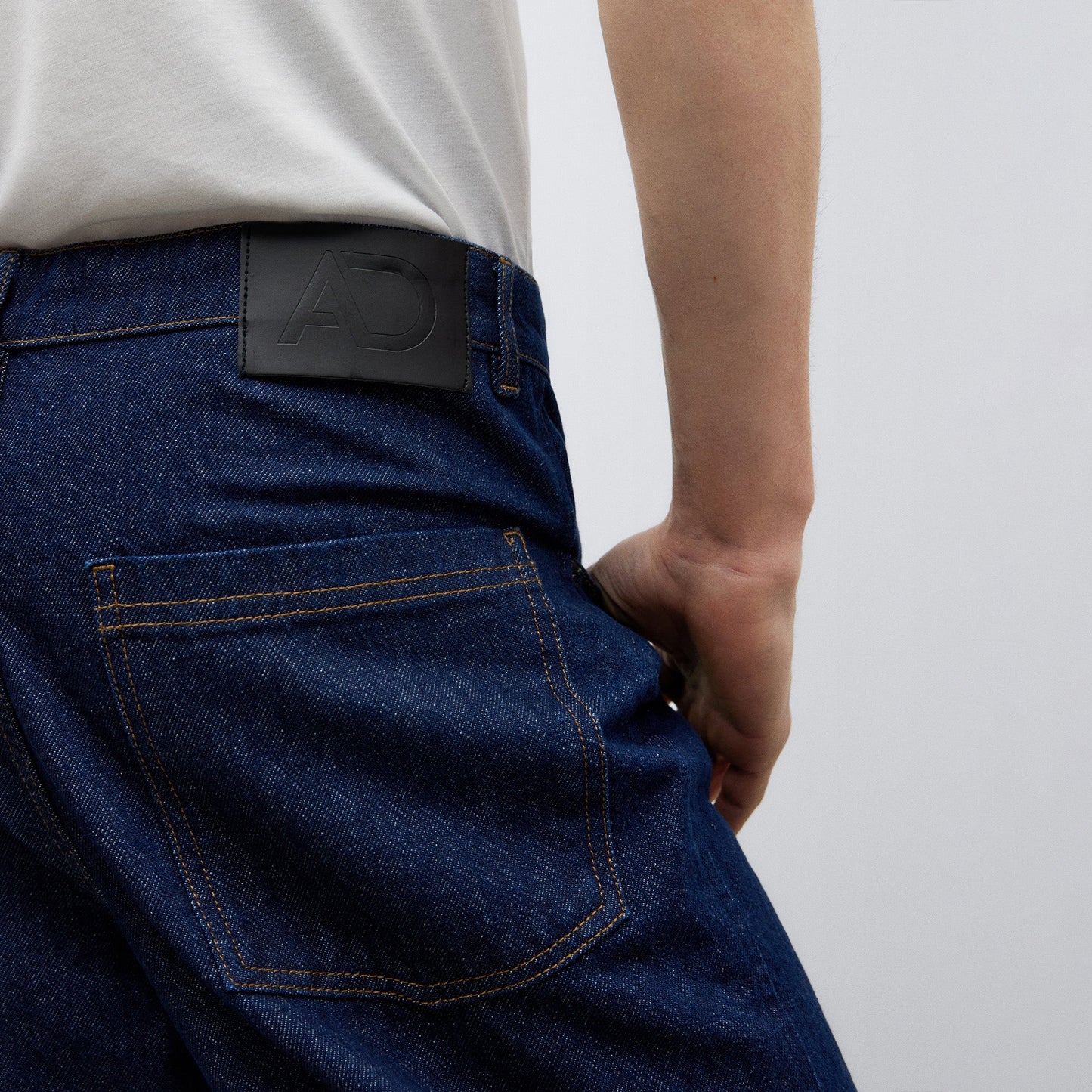 Denim Blue Blue Carrot Fit Denim Trousers