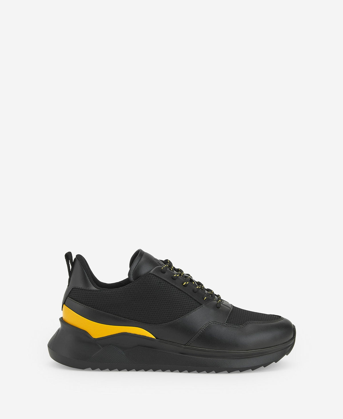 Black Mesh Running Sneakers