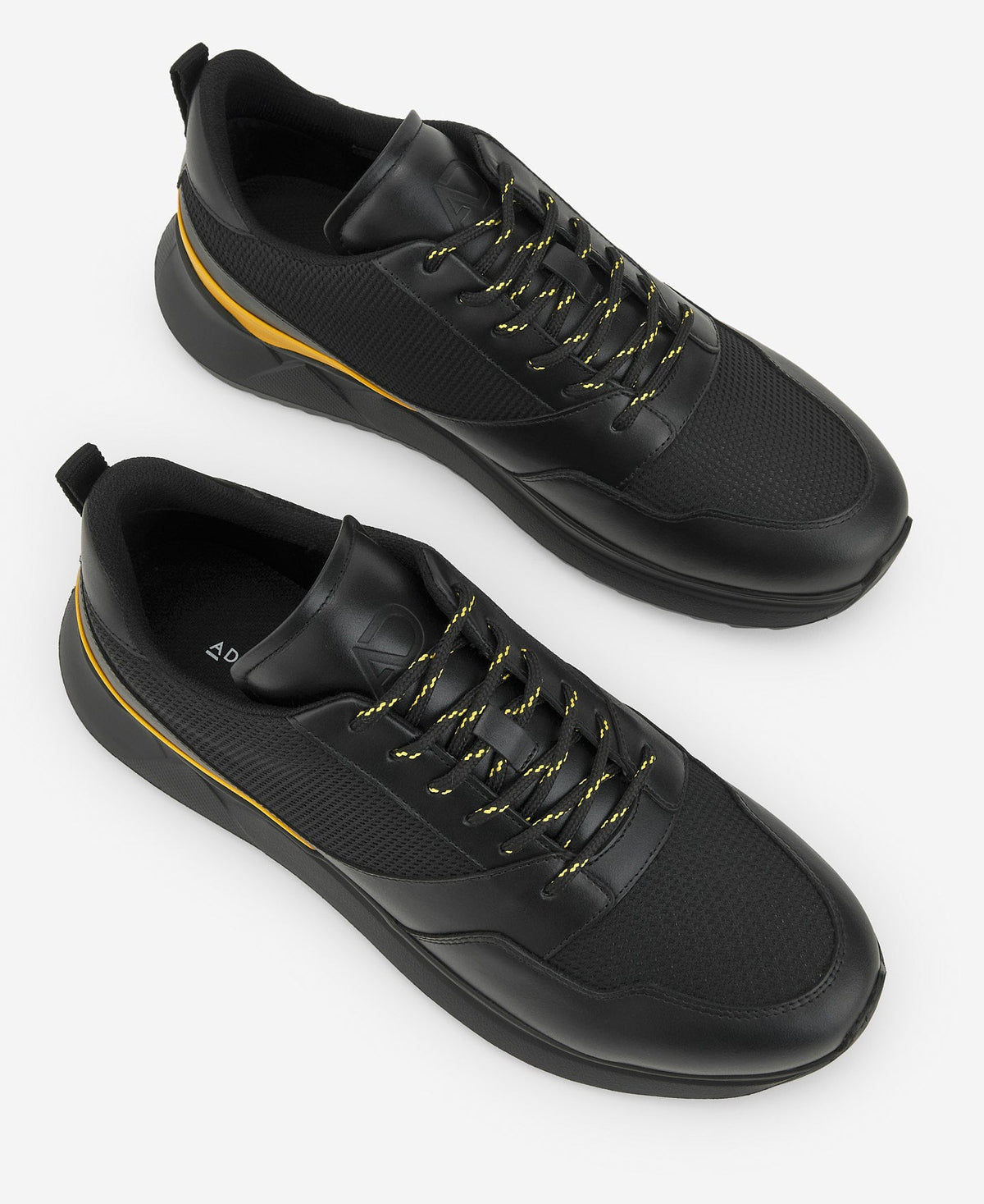 Black Mesh Running Sneakers