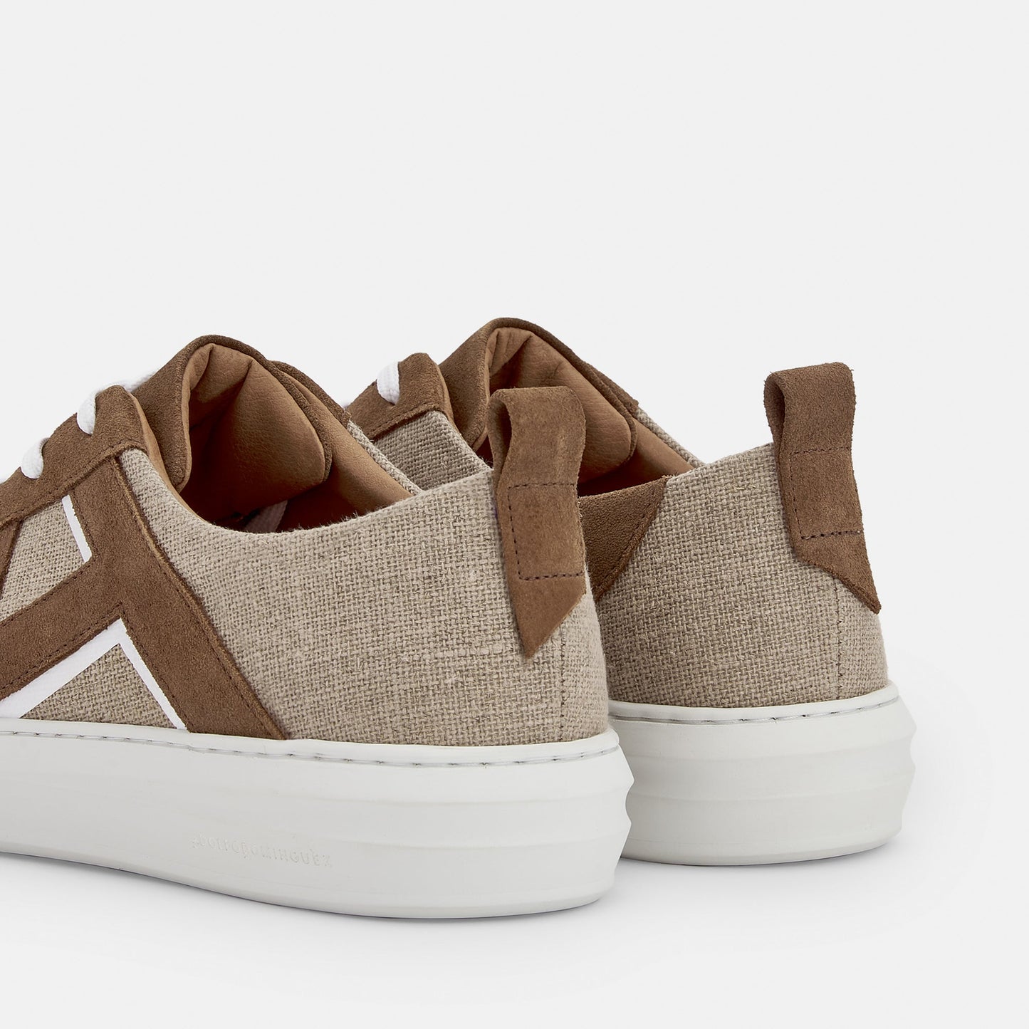 Sand Jute And Suede Slipper