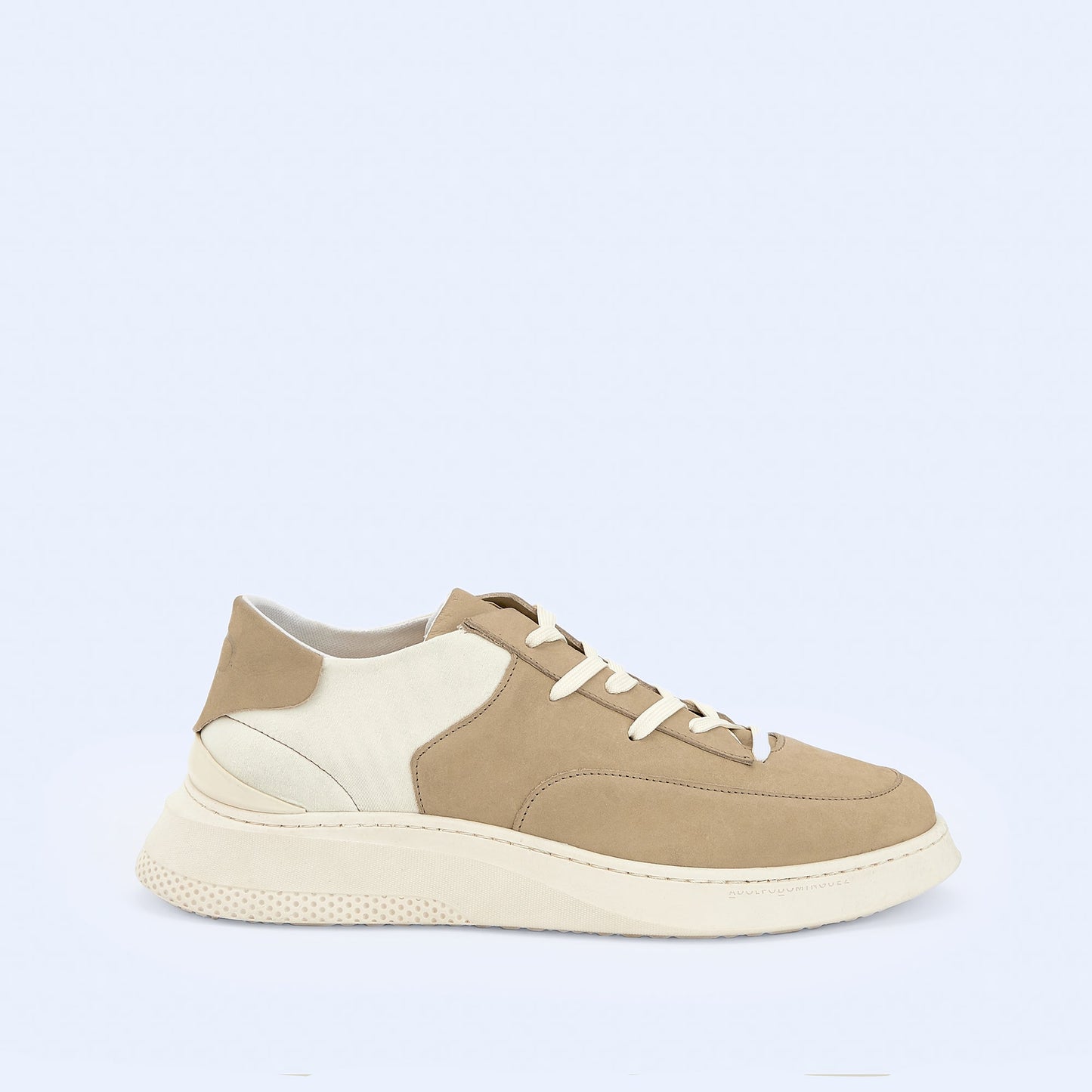Stone/Ecru Leather Neoprene Sneaker