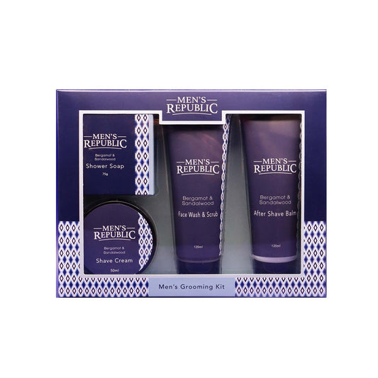 Men's Republic | Grooming kit - 4 Pieces Shave and Cleanse