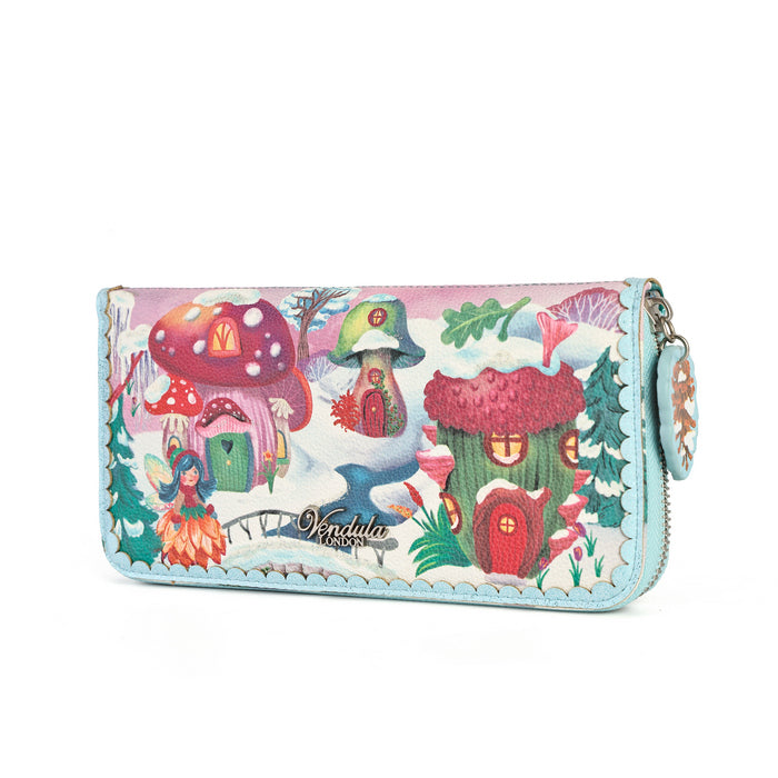 Vendula London Fairy Village Ziparound Wallet – front, alternate