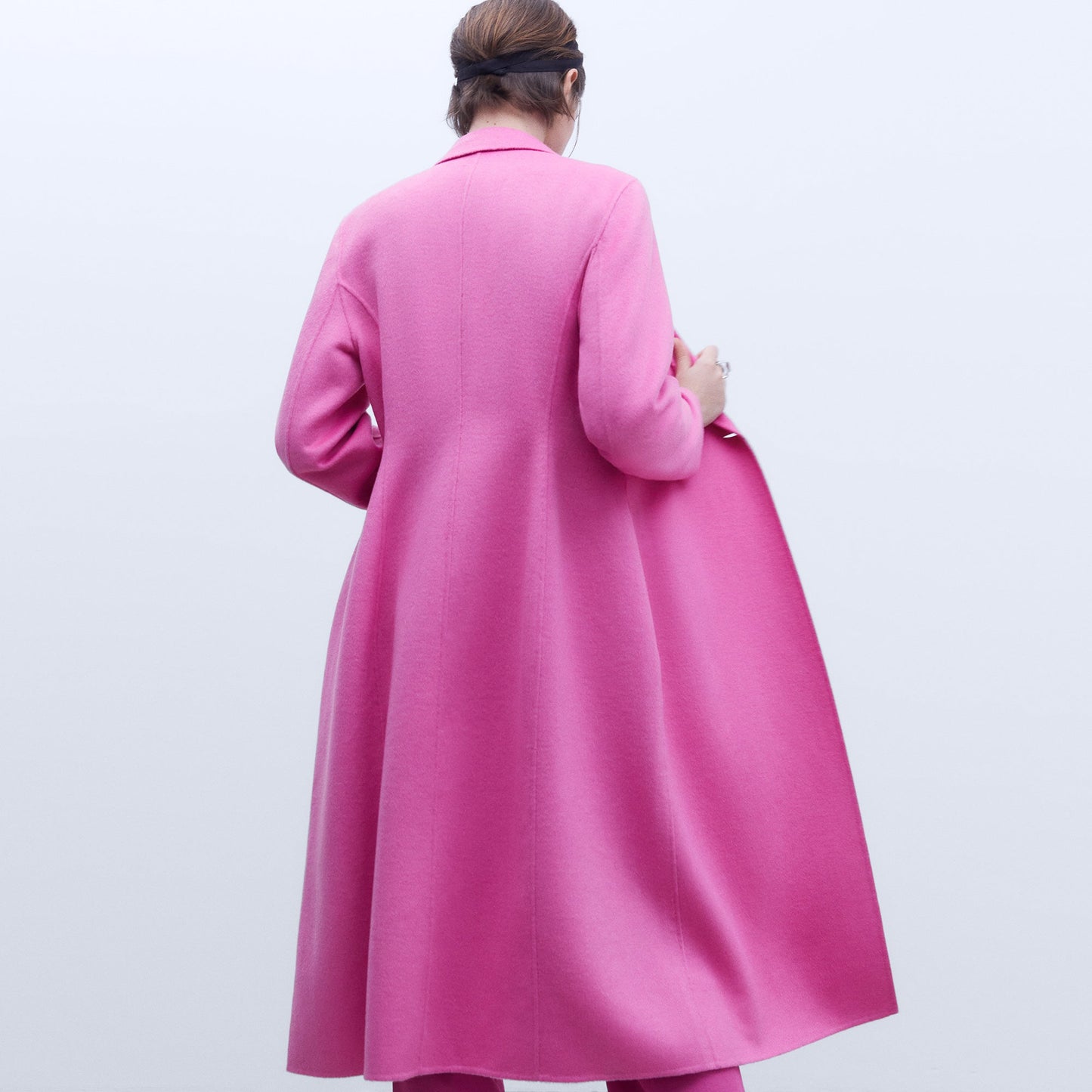 Pink Double-Faced Tailored Coat