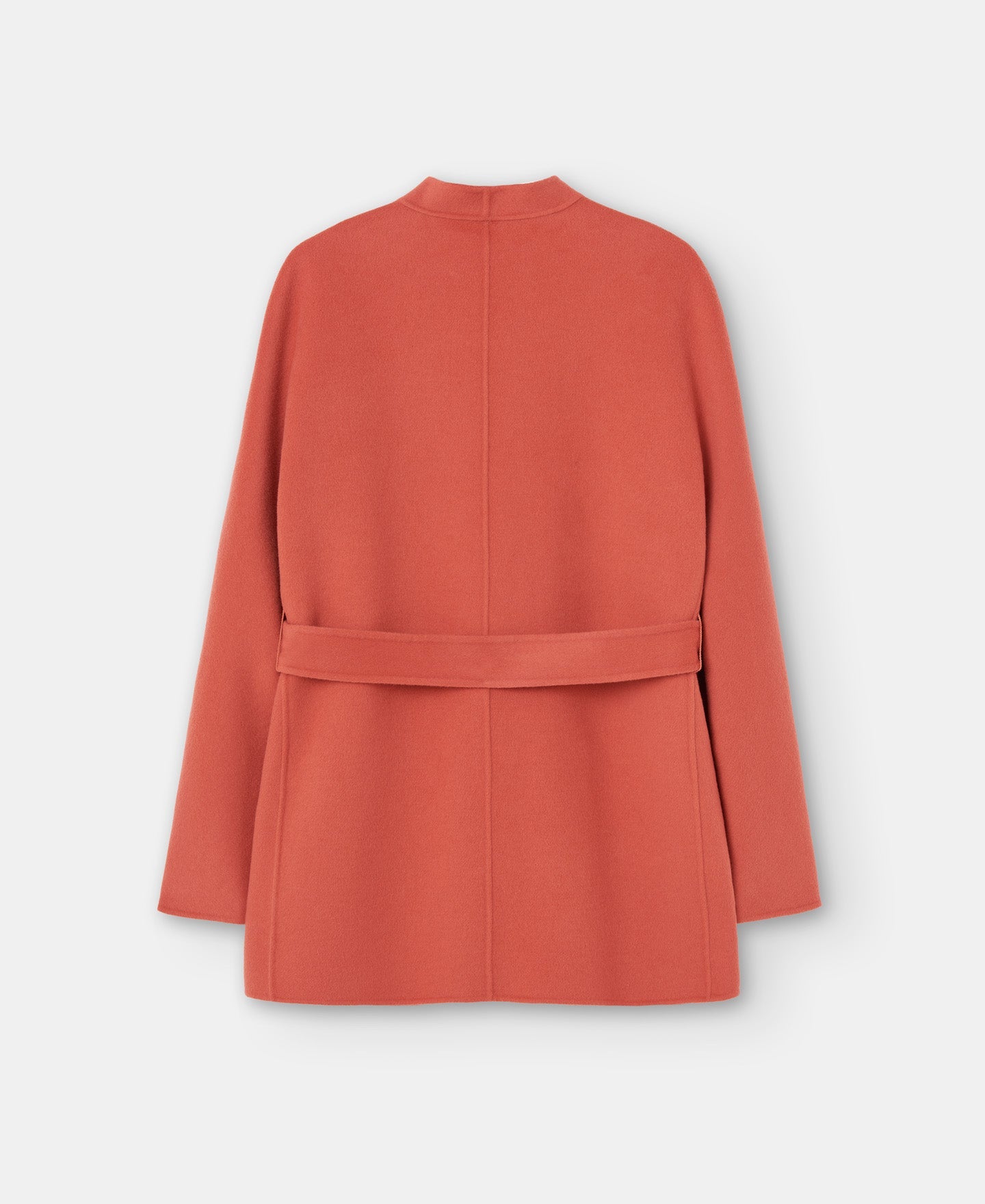 Orange Double-Faced Wool Coat
