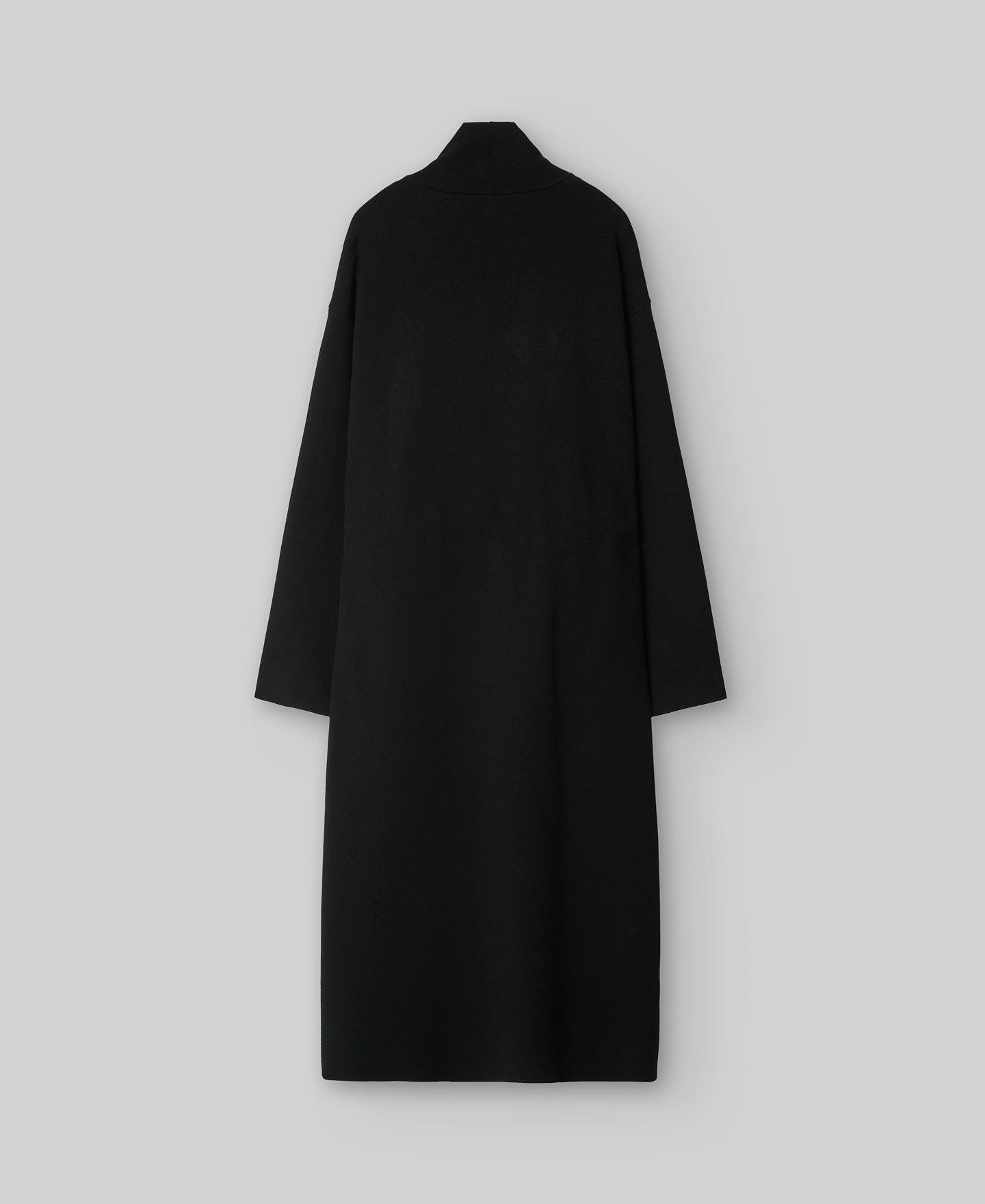 Long Black Knit Coat For Women