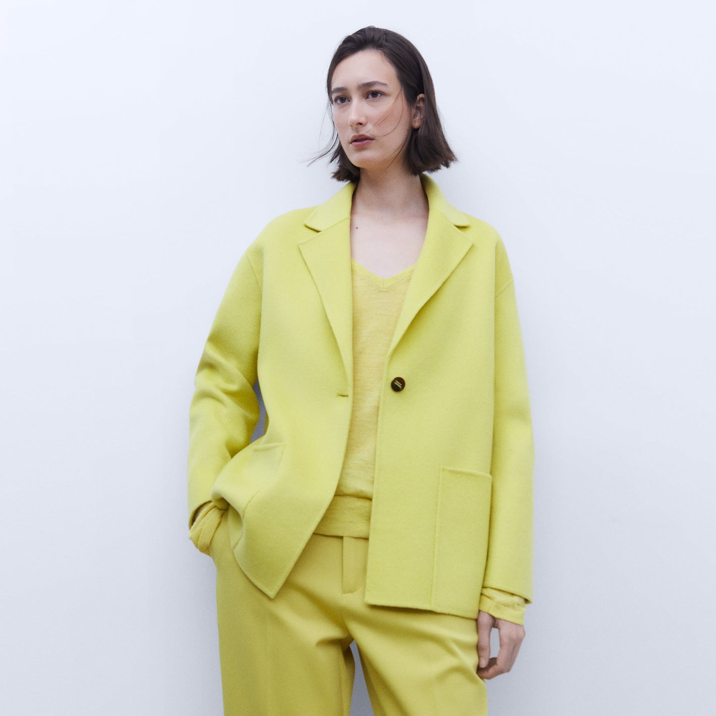 Pistachio Green Double Face Coat
