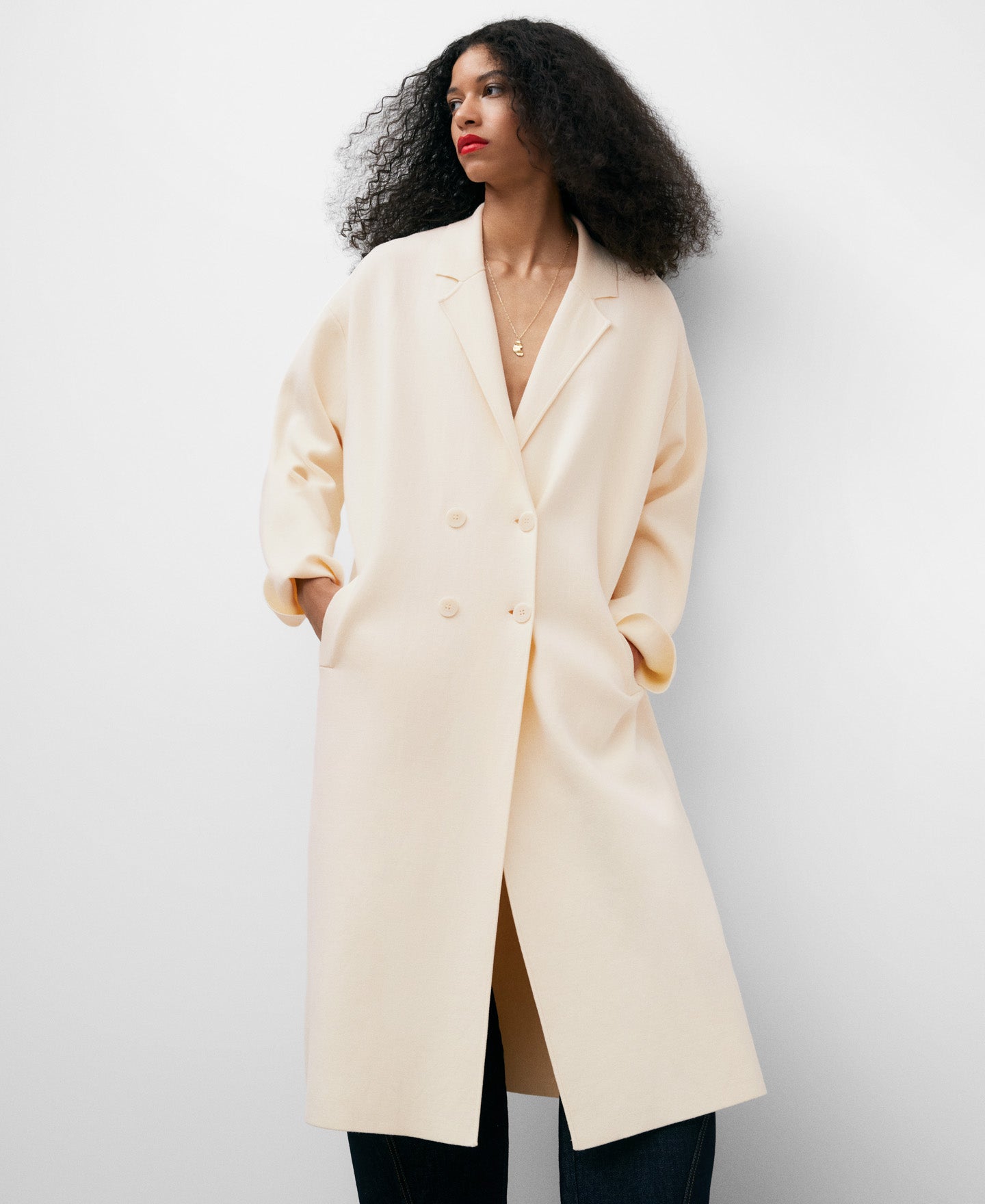 Double-Fronted Knitted Coat