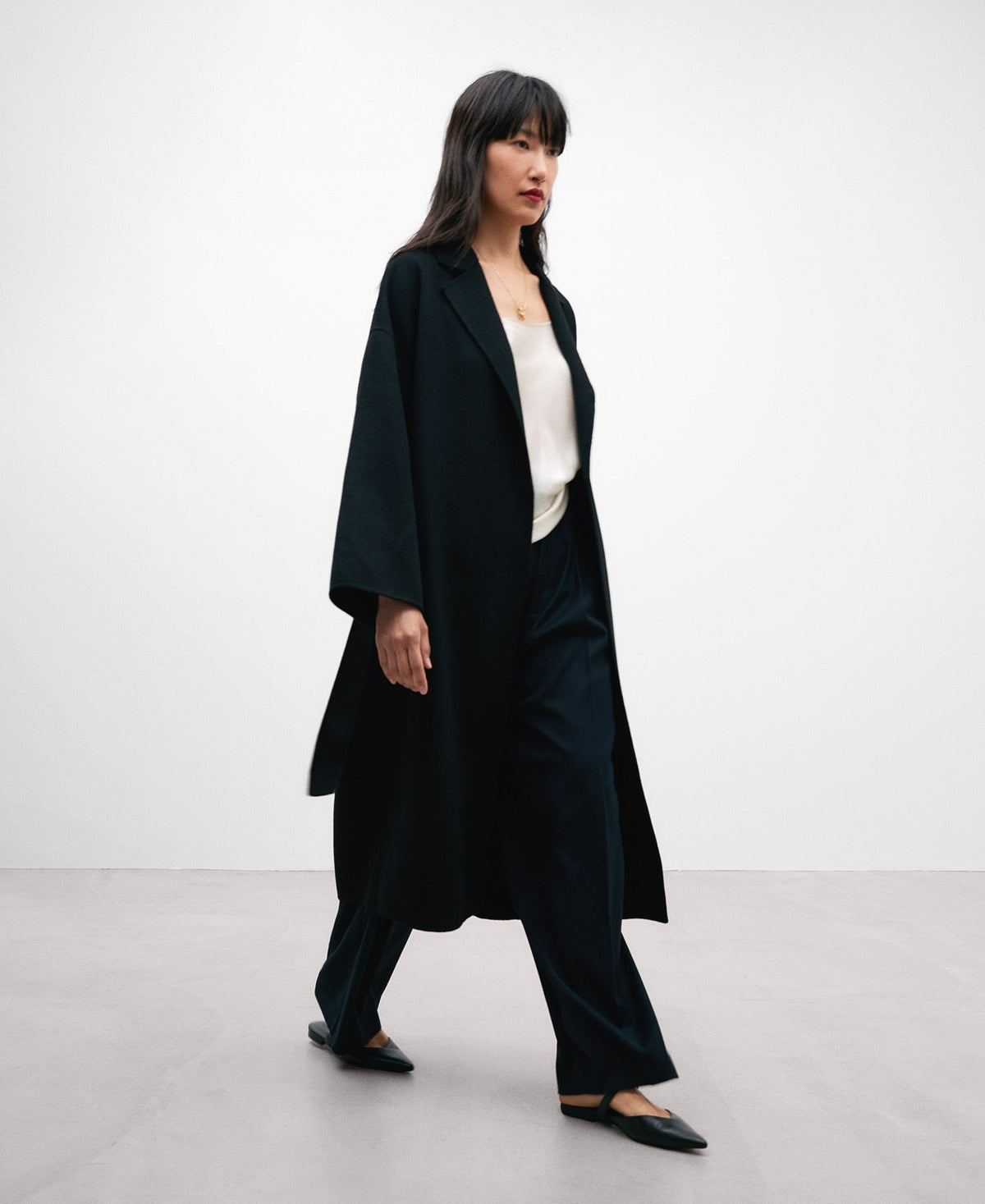 Black Travel Coat For Women