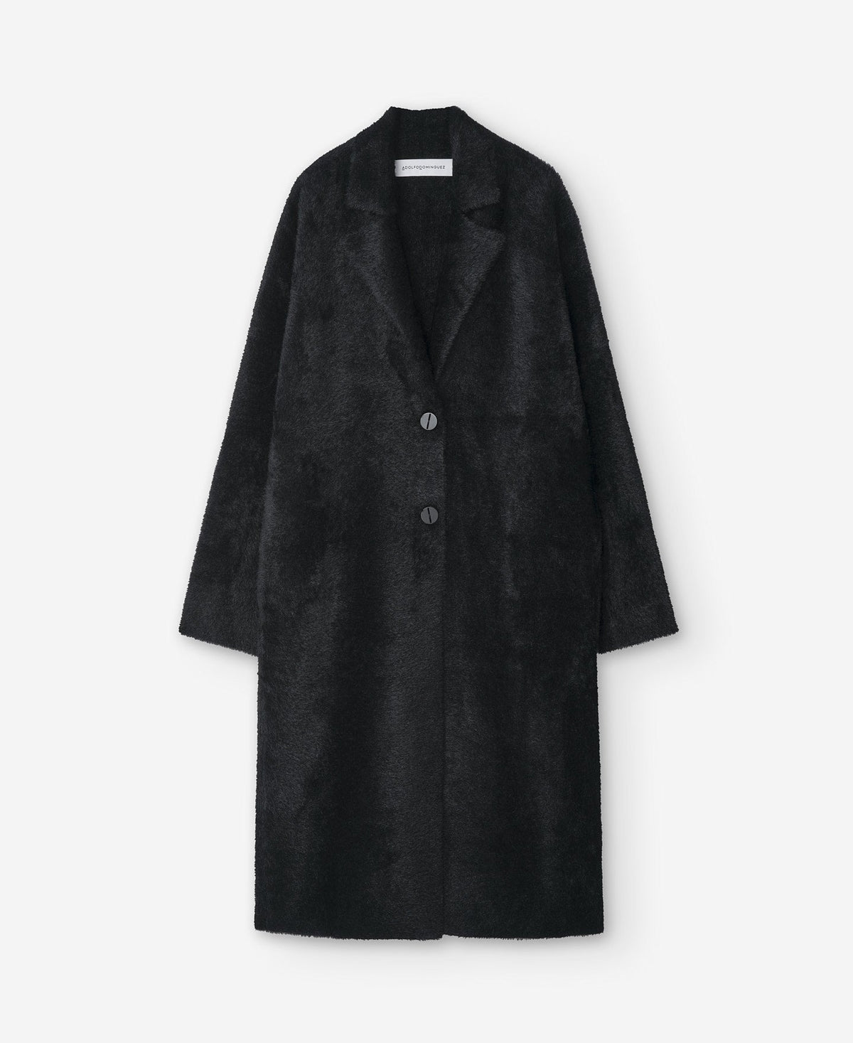 Black Long Nylon Coat For Women