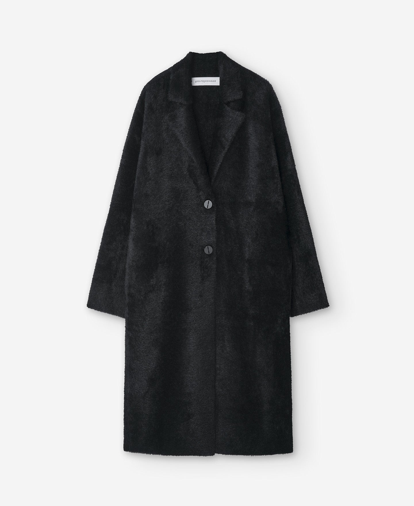 Black Long Nylon  Coat For Women