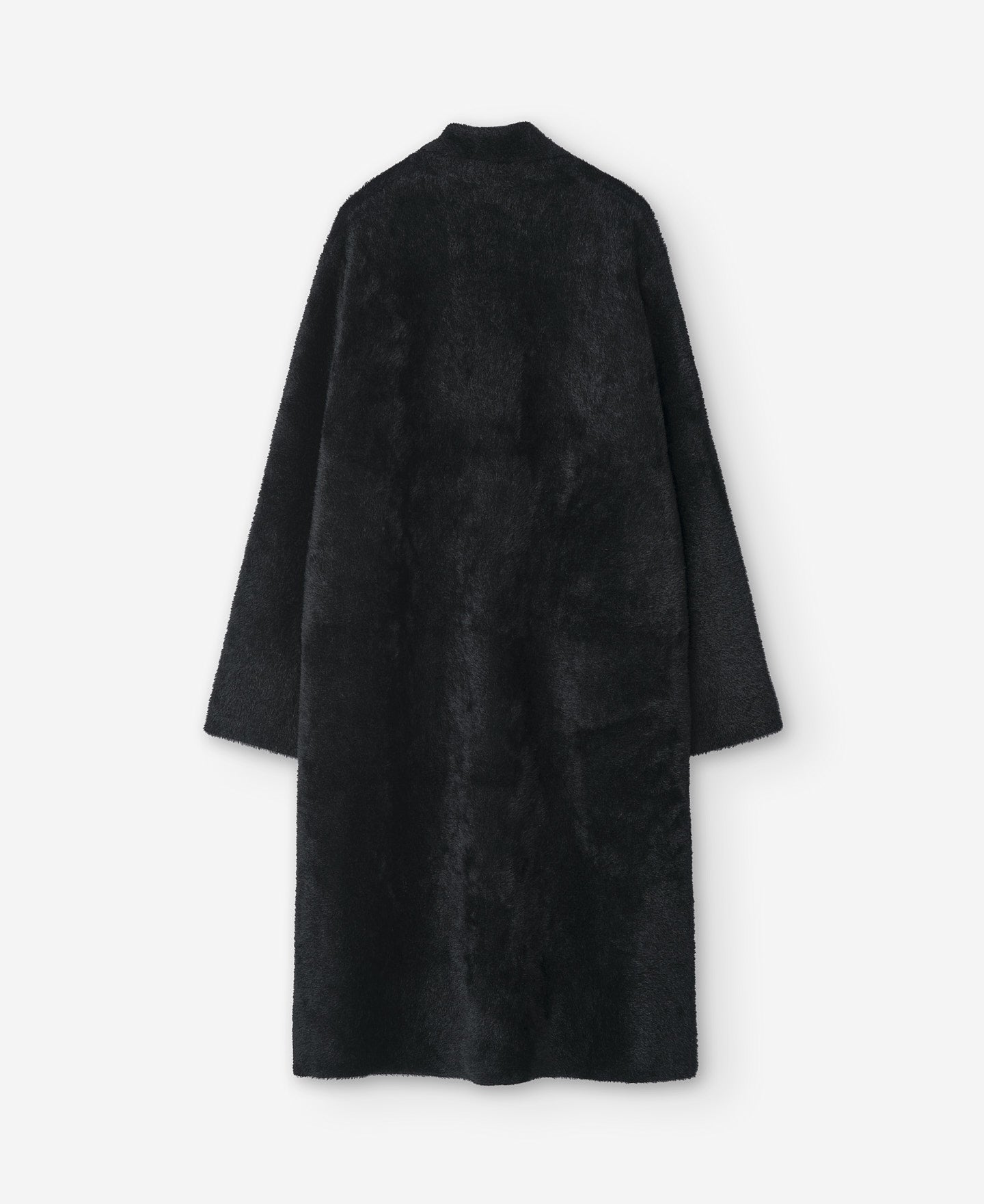 Black Long Nylon  Coat For Women