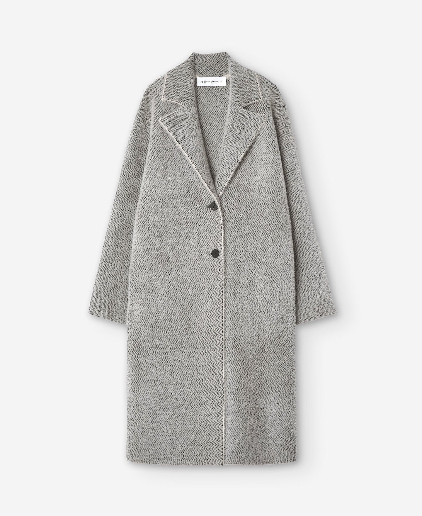 Two-Tone Nylon Fabric Coat For Women