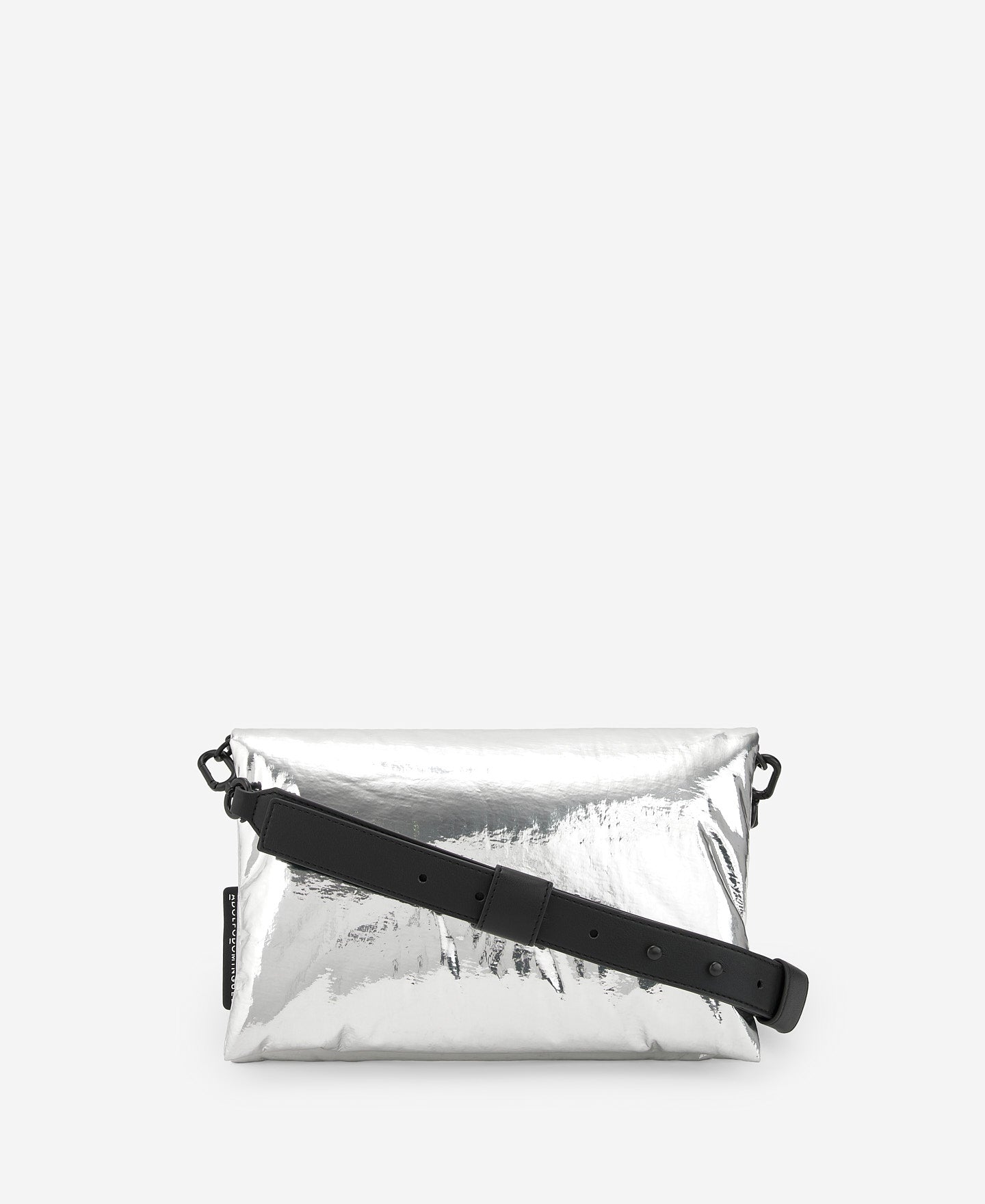 Silver Padded Shoulder Bag