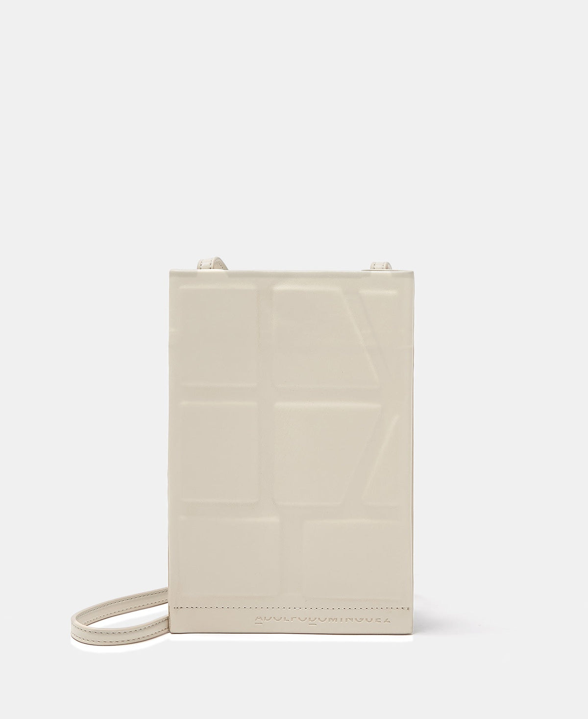 Beige Geometric Drawing Mini Bag