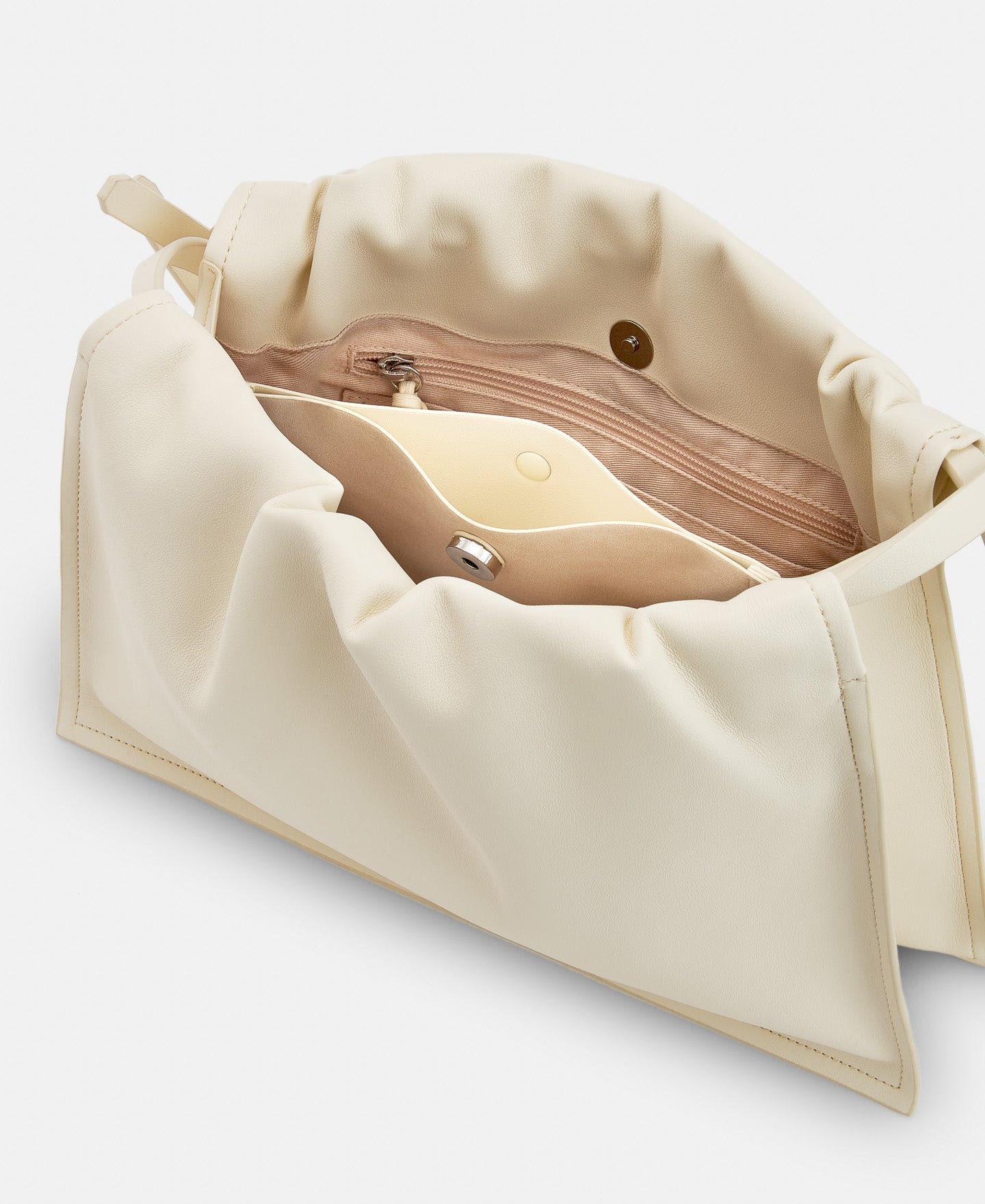 Off White Recycled Polyurethane Bag