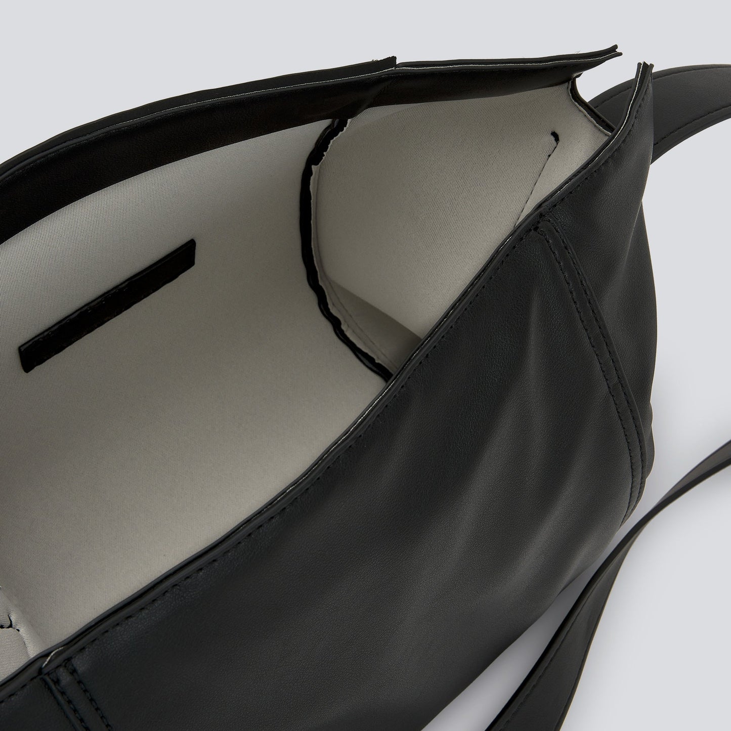 Black Large Non-Leather Crossbody Bag