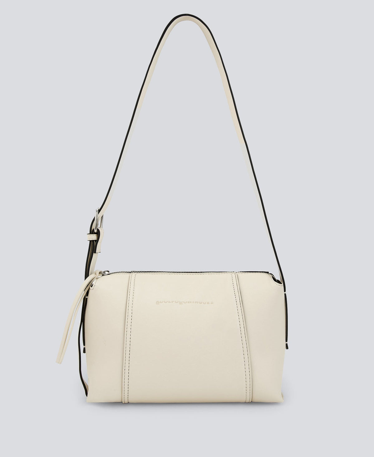 Off White Medium Leather-Non-Leather Crossbody