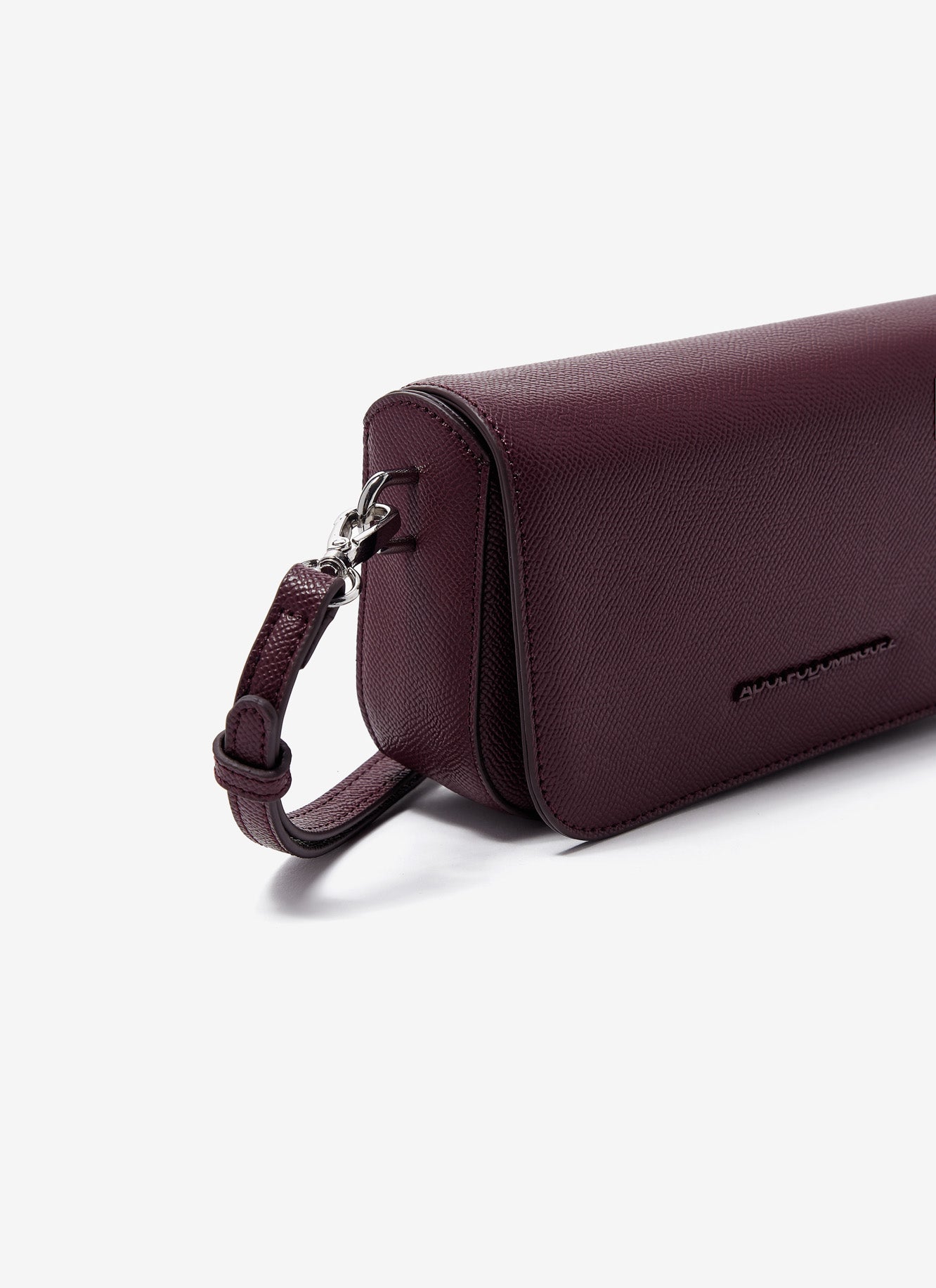 Red Vegan Saffiano Crossbody Bag