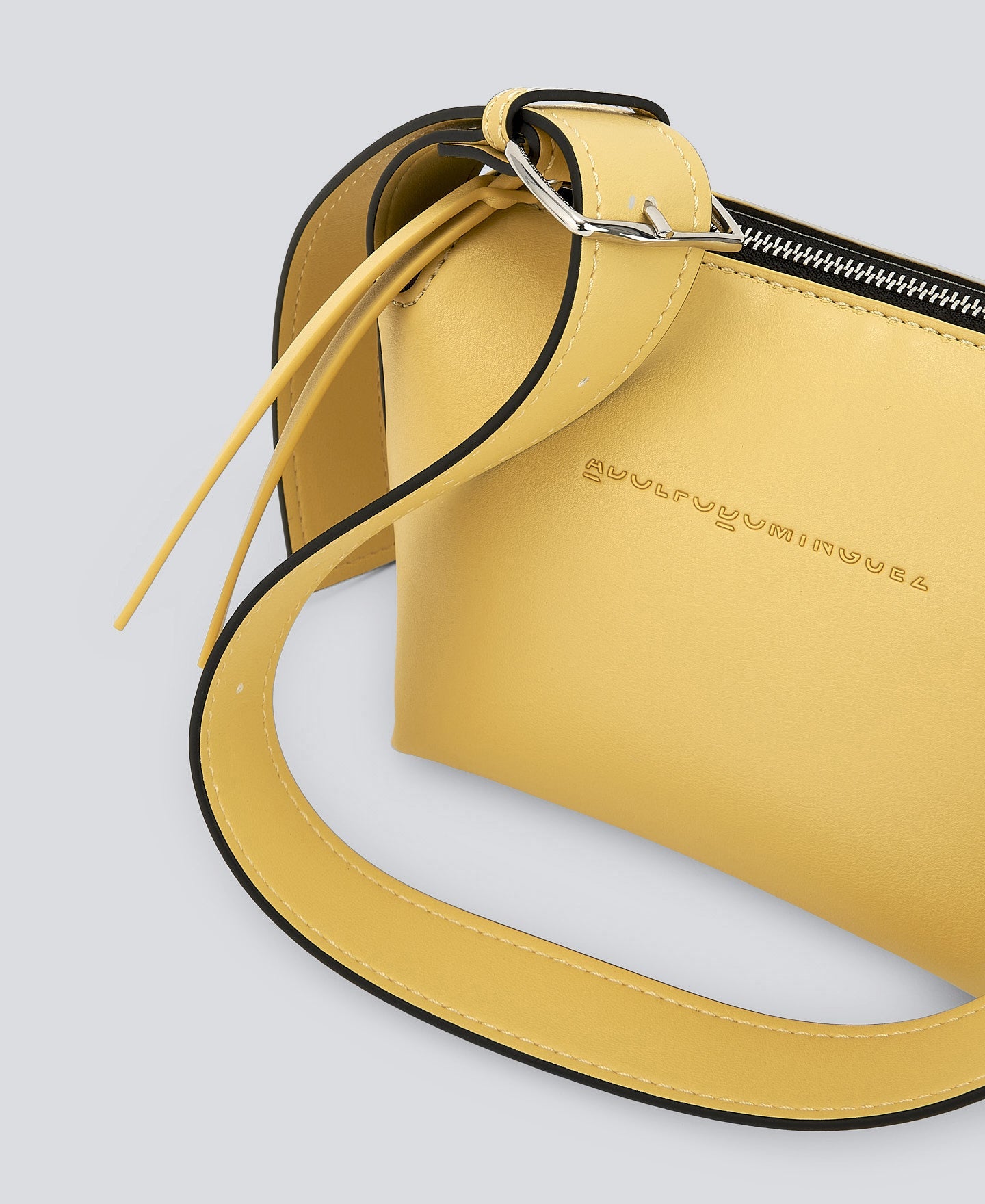 Light Yellow Small Leather-Non-Leather Crossbody