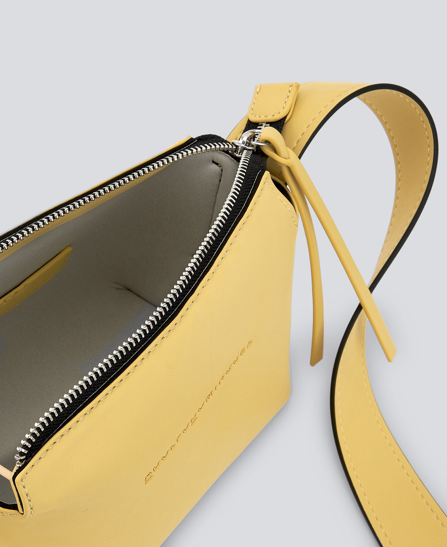 Light Yellow Small Leather-Non-Leather Crossbody