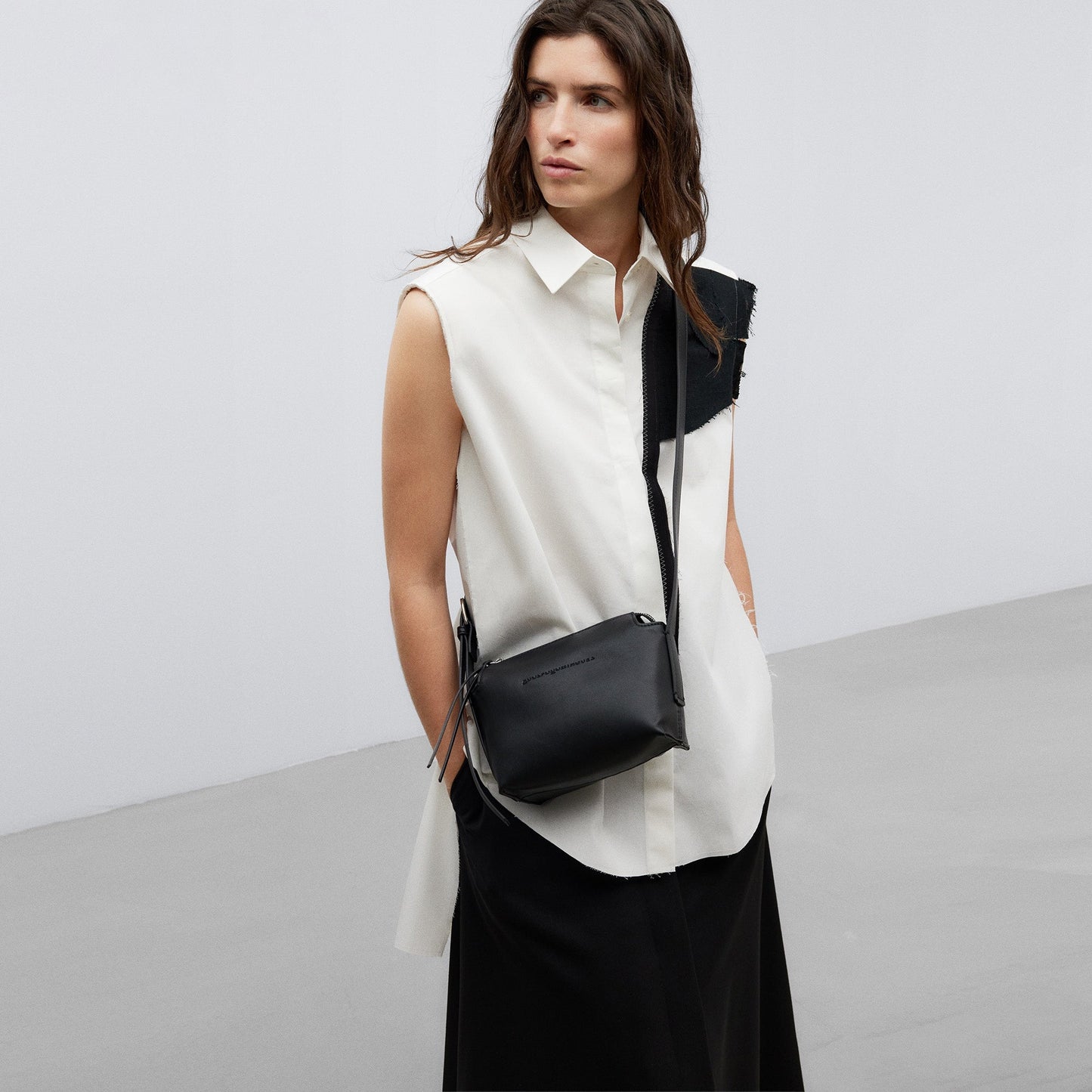 Black Small Non-Leather Crossbody