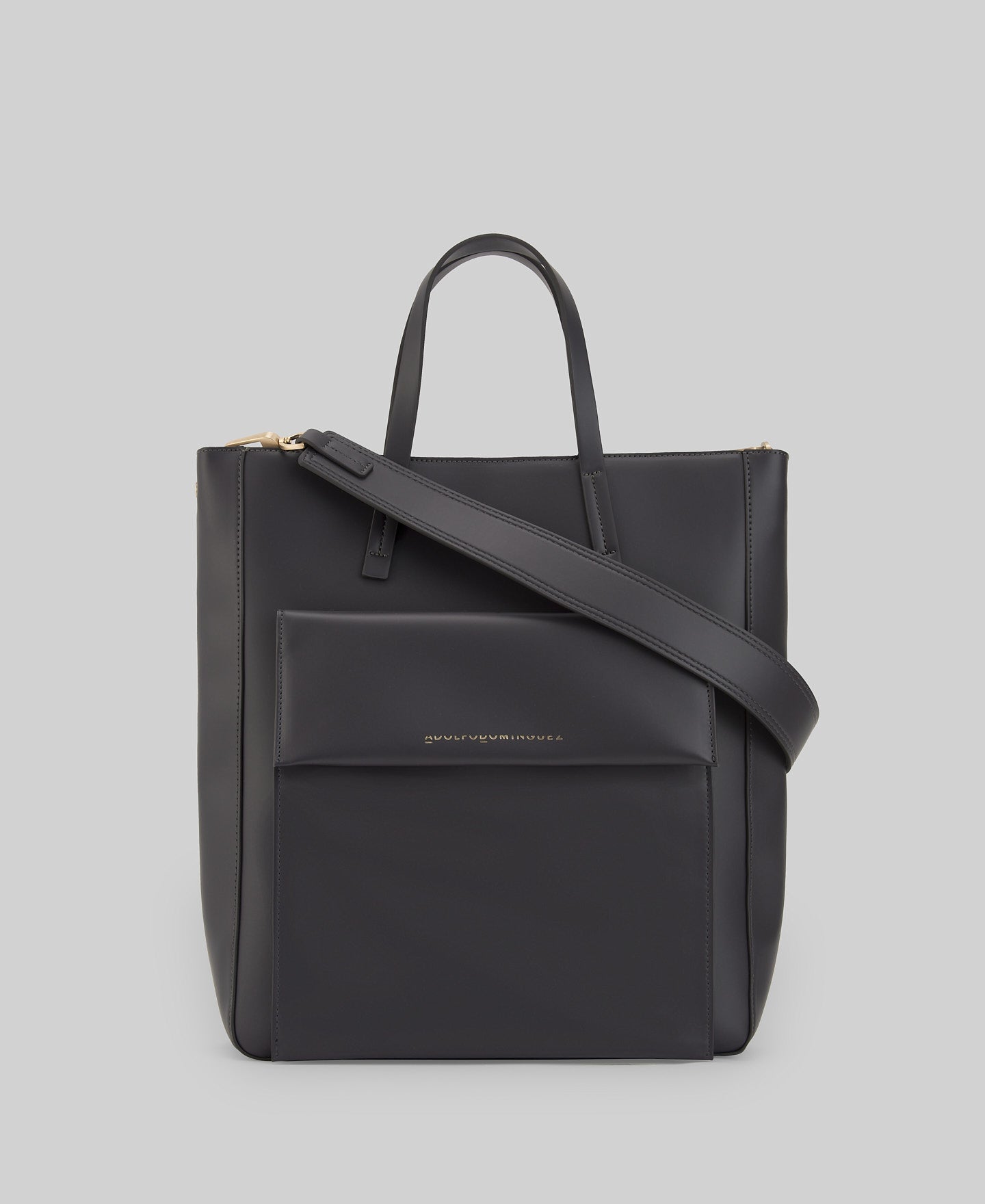 Large recycled polyester shopper woman in grey/black