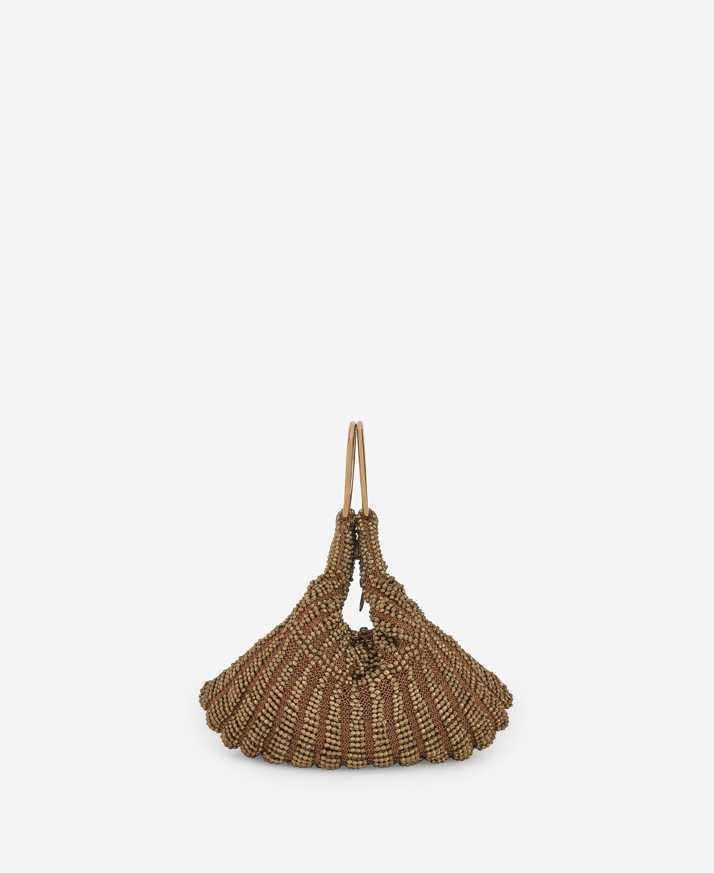 Old Gold Knitted Tricot Clutch