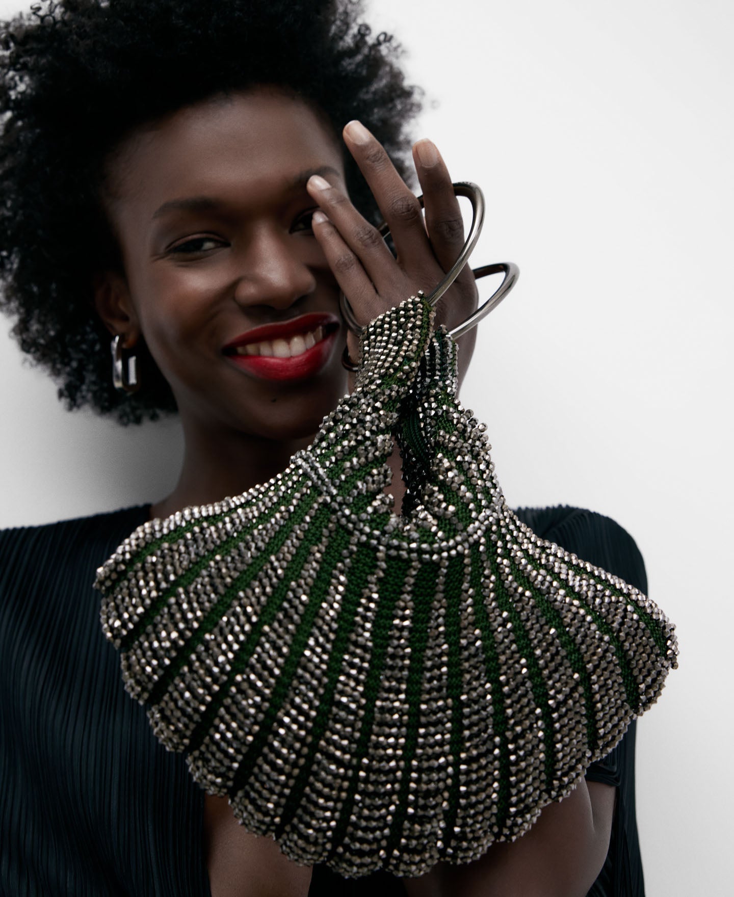 Bottle Green Clutch For Women