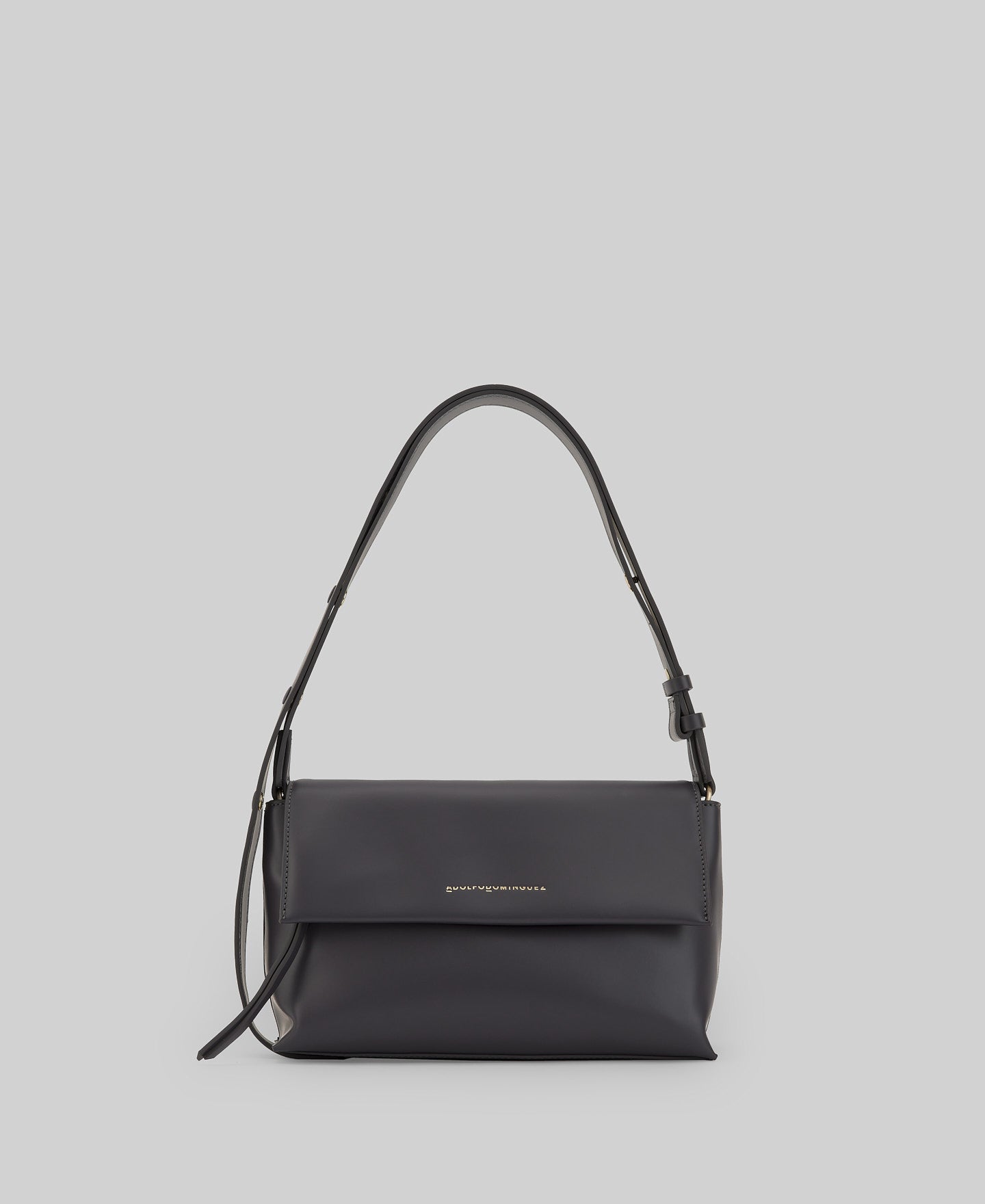 Recycled polyester shoulder bag woman in grey/black